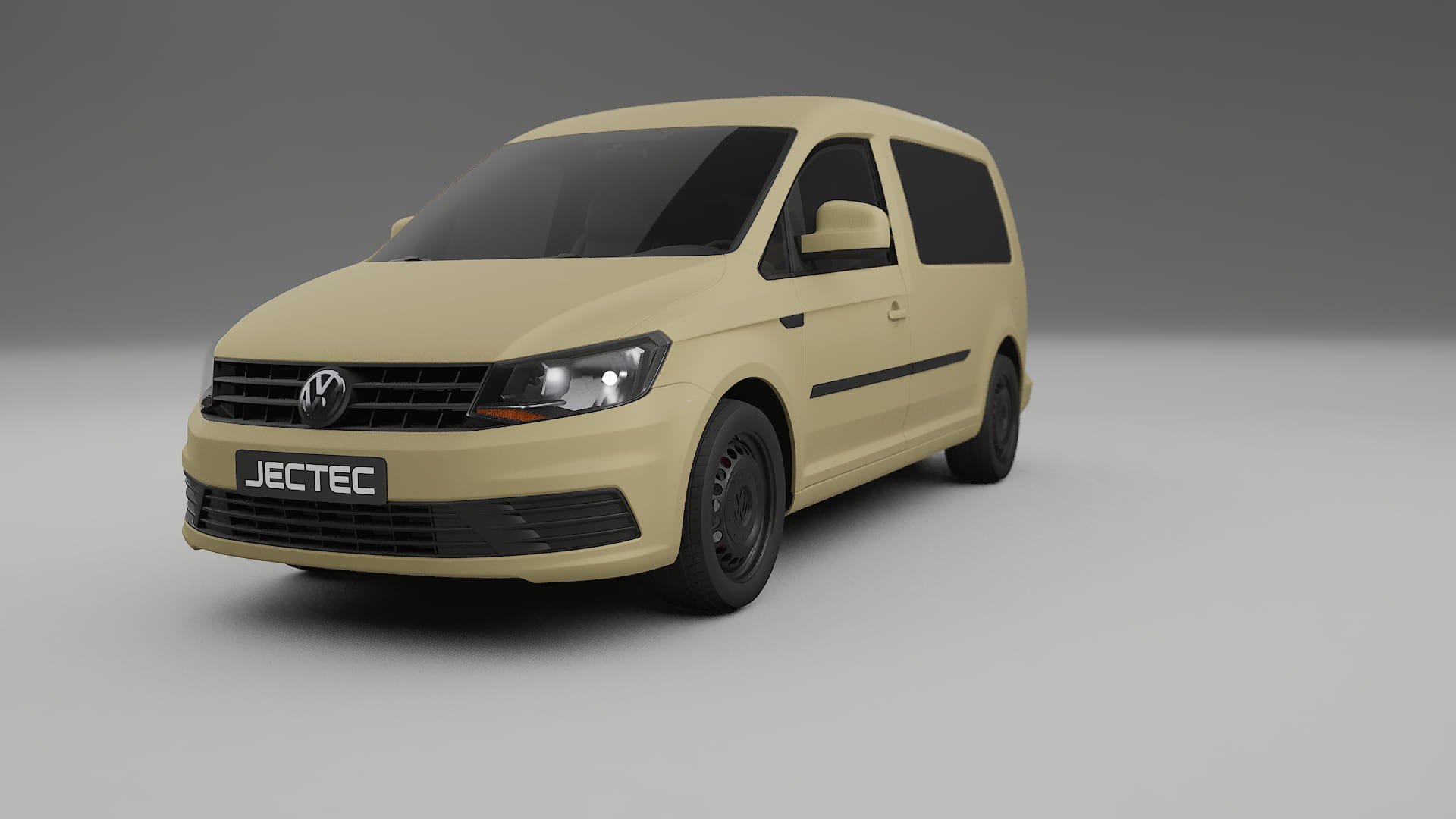 VW Caddy Maxi SB TPU Lackskyddsfilm | SAND Färgskiftande PPF – Komplett Förskuret Kit