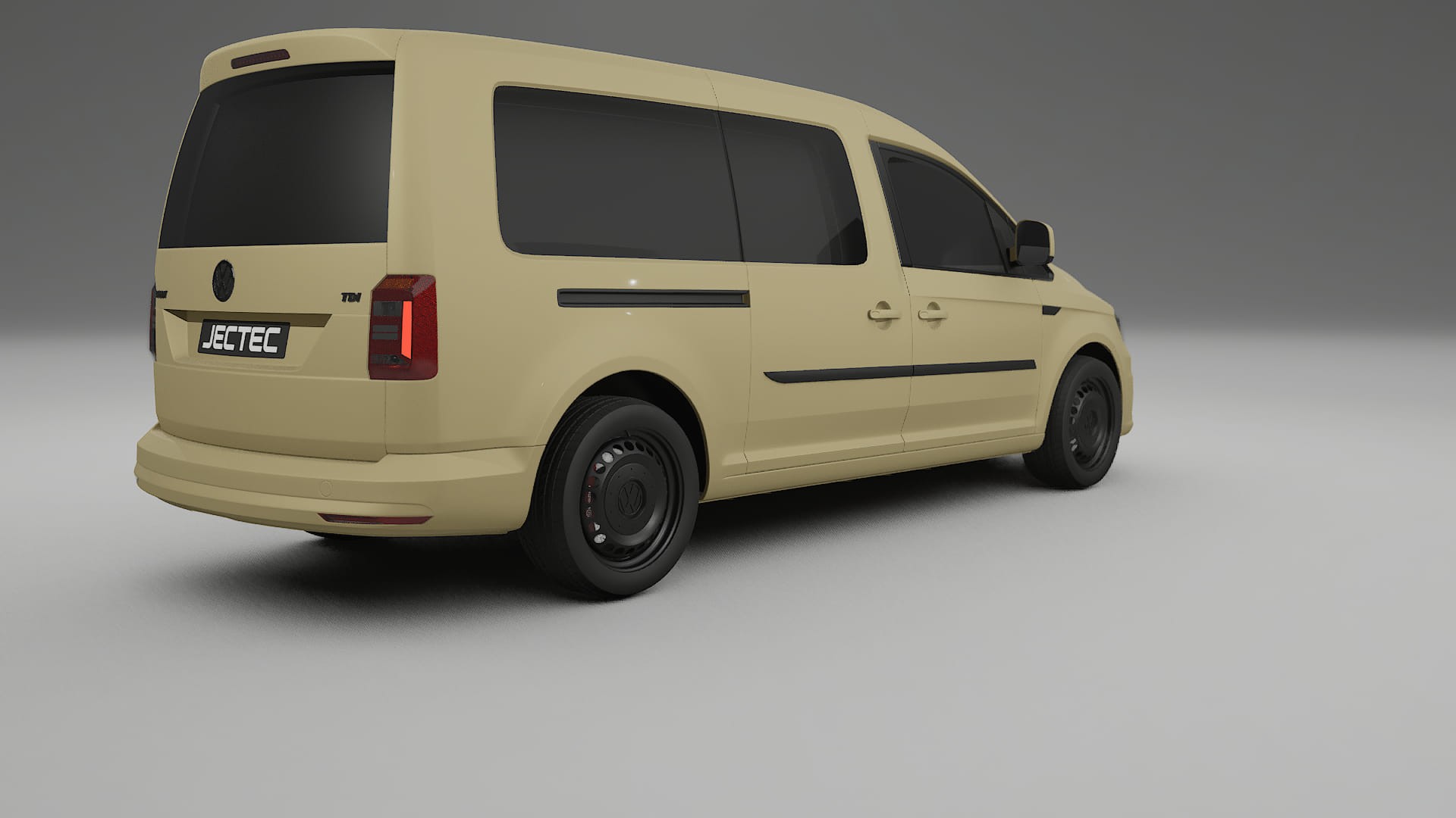 VW Caddy Maxi SB TPU Lackskyddsfilm | SAND Färgskiftande PPF – Komplett Förskuret Kit