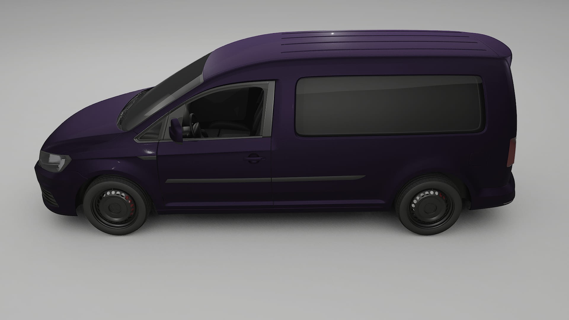VW Caddy Maxi SB TPU Lackskyddsfilm | VIOLET Färgskiftande PPF – Komplett Förskuret Kit