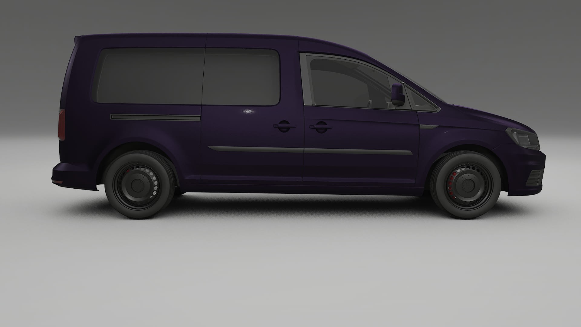 VW Caddy Maxi SB TPU Lackskyddsfilm | VIOLET Färgskiftande PPF – Komplett Förskuret Kit