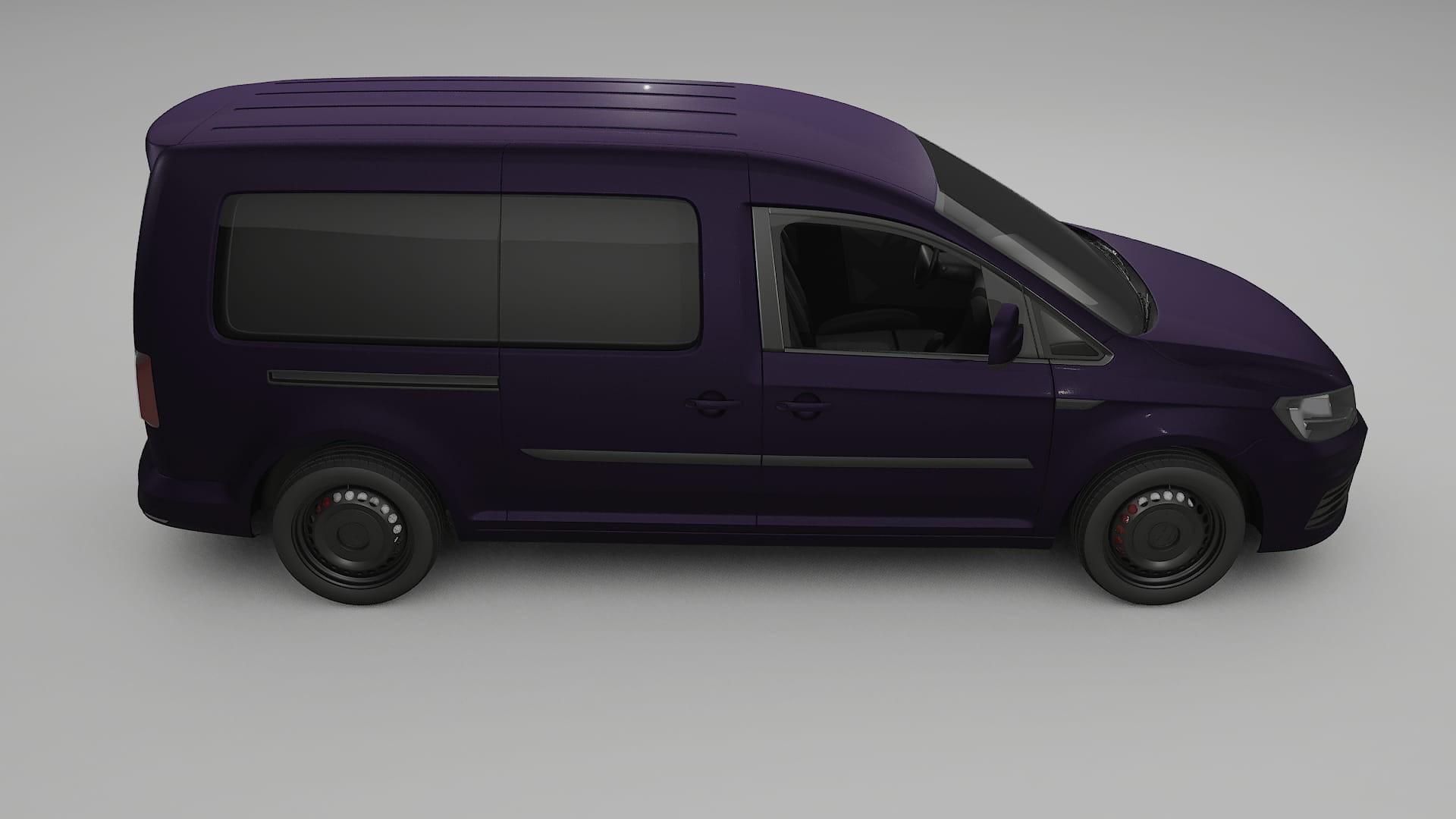 VW Caddy Maxi SB TPU Lackskyddsfilm | VIOLET Färgskiftande PPF – Komplett Förskuret Kit