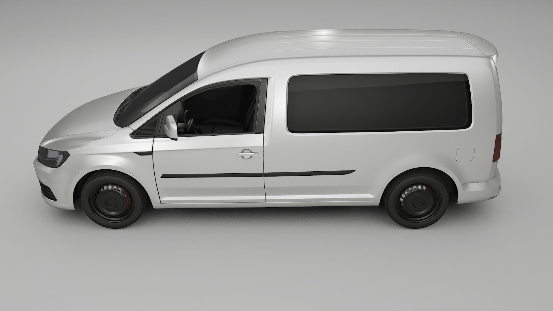 VW Caddy Maxi SB TPU Lackskyddsfilm | OPAL Färgskiftande PPF – Komplett Förskuret Kit