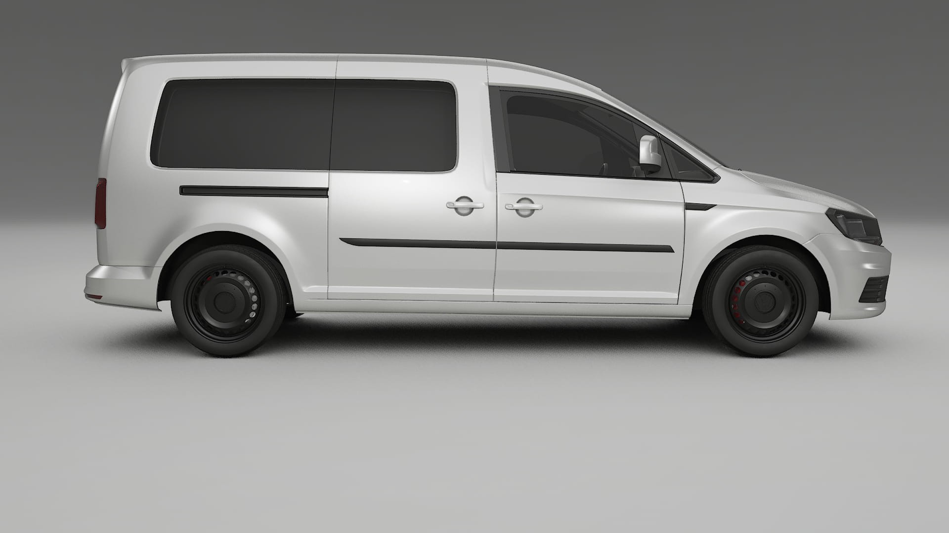 VW Caddy Maxi SB TPU Lackskyddsfilm | OPAL Färgskiftande PPF – Komplett Förskuret Kit