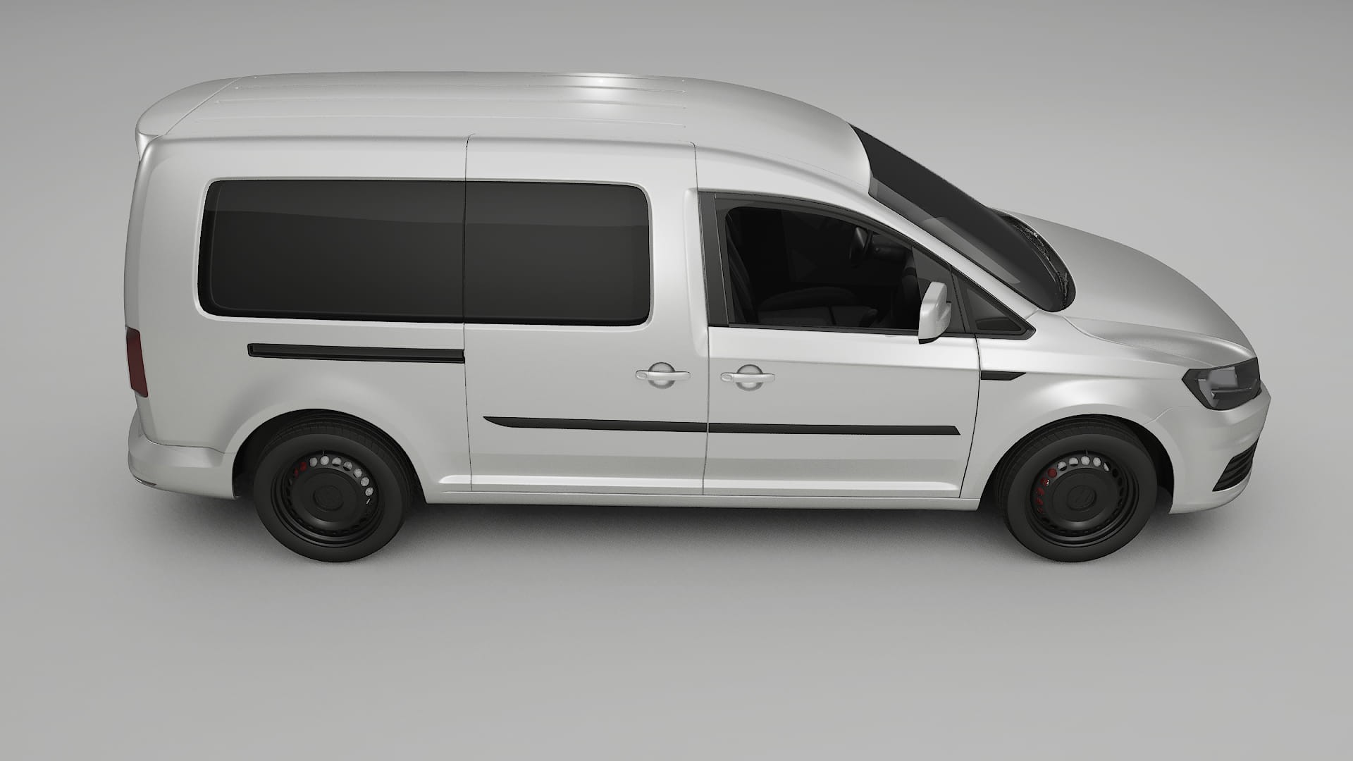 VW Caddy Maxi SB TPU Lackskyddsfilm | OPAL Färgskiftande PPF – Komplett Förskuret Kit