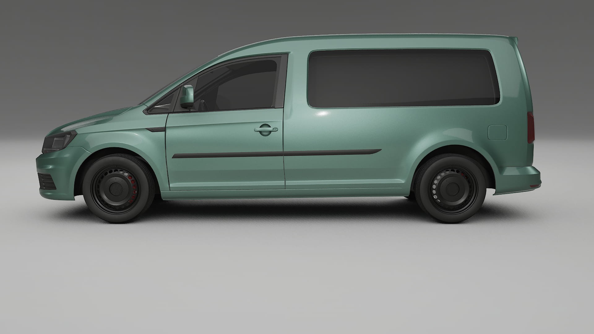 VW Caddy Maxi SB TPU Lackskyddsfilm | EVERGREEN Färgskiftande PPF – Komplett Förskuret Kit