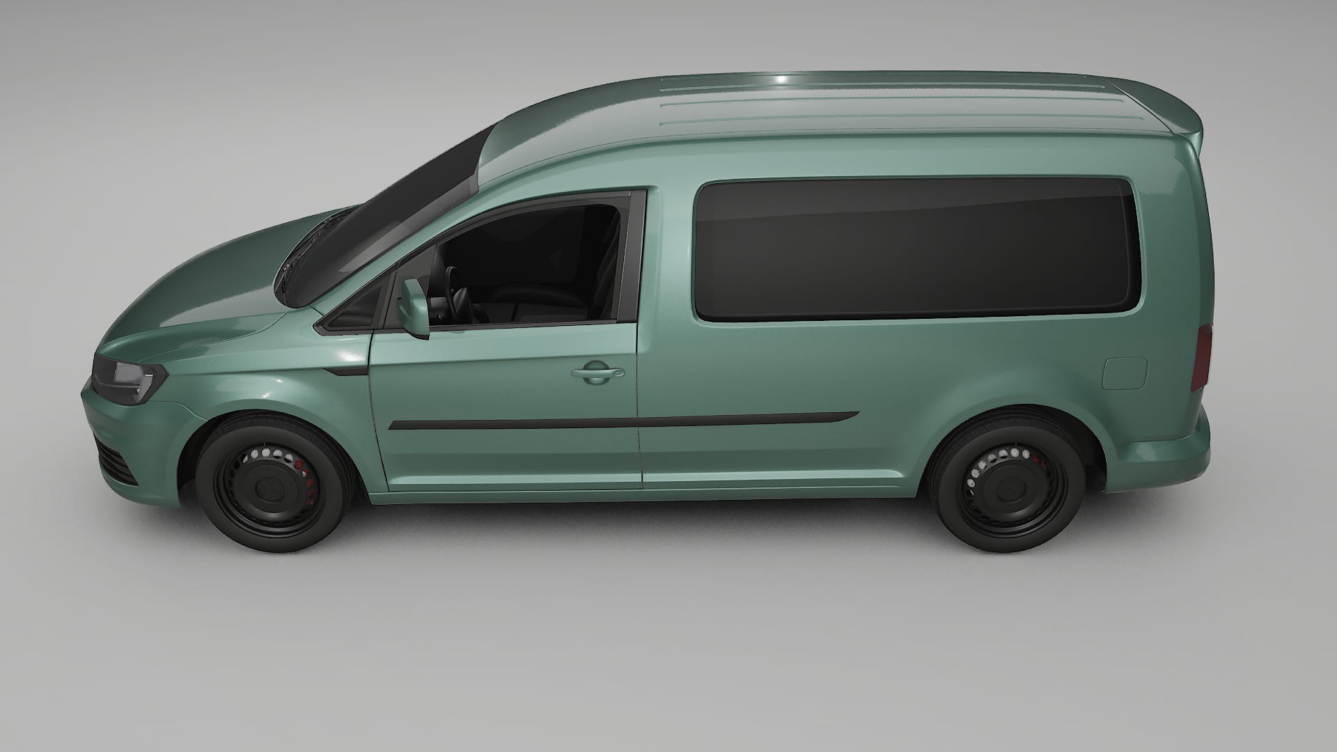 VW Caddy Maxi SB TPU Lackskyddsfilm | EVERGREEN Färgskiftande PPF – Komplett Förskuret Kit