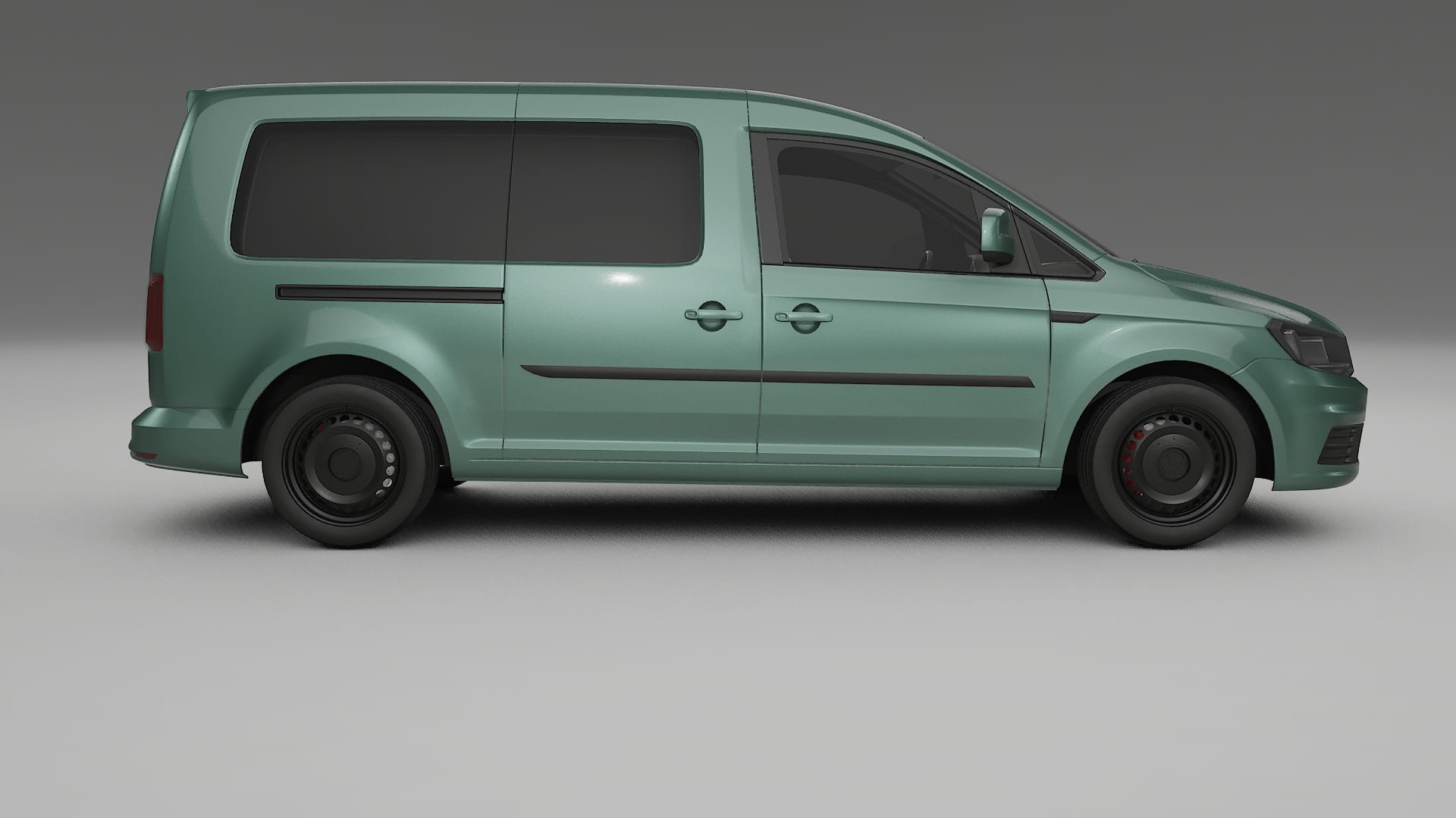 VW Caddy Maxi SB TPU Lackskyddsfilm | EVERGREEN Färgskiftande PPF – Komplett Förskuret Kit