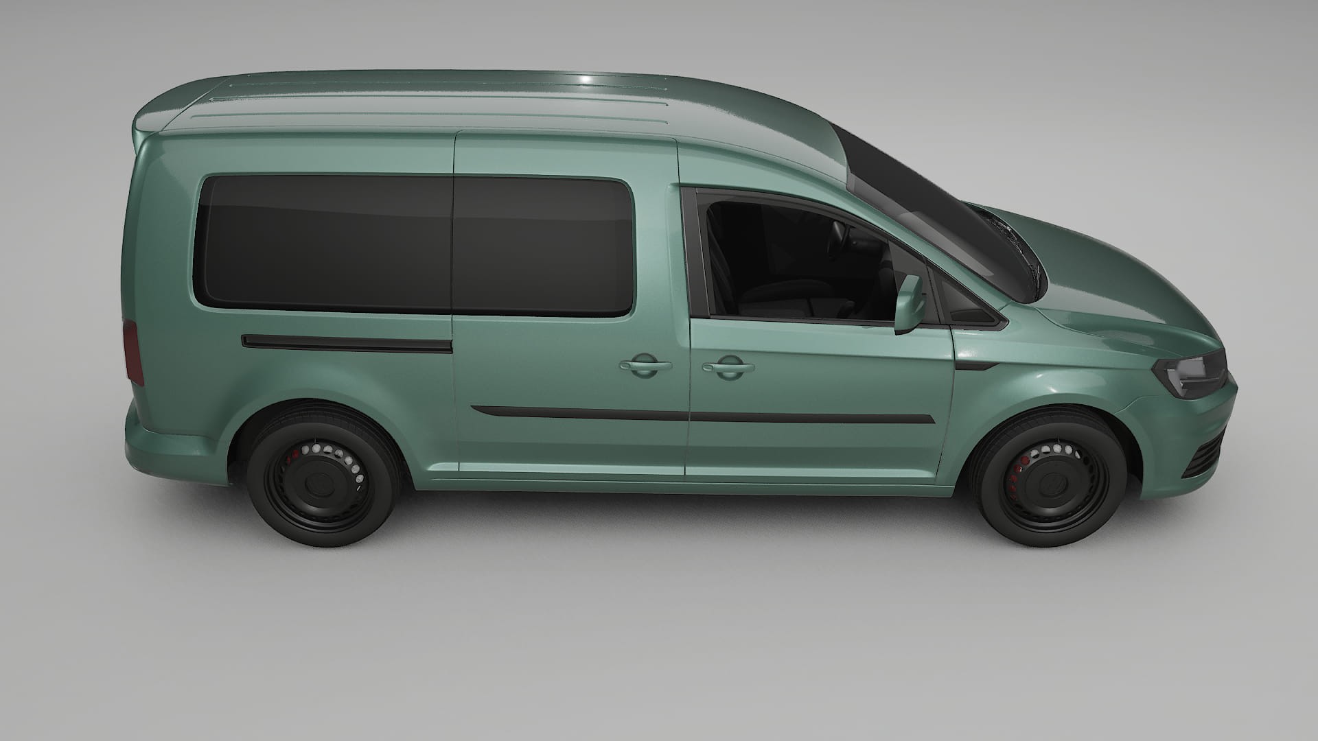 VW Caddy Maxi SB TPU Lackskyddsfilm | EVERGREEN Färgskiftande PPF – Komplett Förskuret Kit