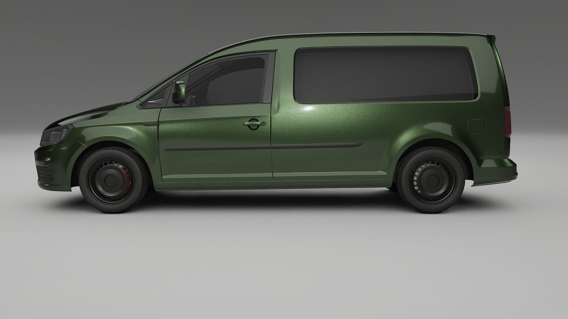 VW Caddy Maxi SB TPU Lackskyddsfilm | LAGOON Färgskiftande PPF – Komplett Förskuret Kit