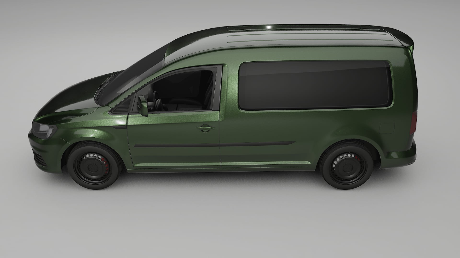 VW Caddy Maxi SB TPU Lackskyddsfilm | LAGOON Färgskiftande PPF – Komplett Förskuret Kit