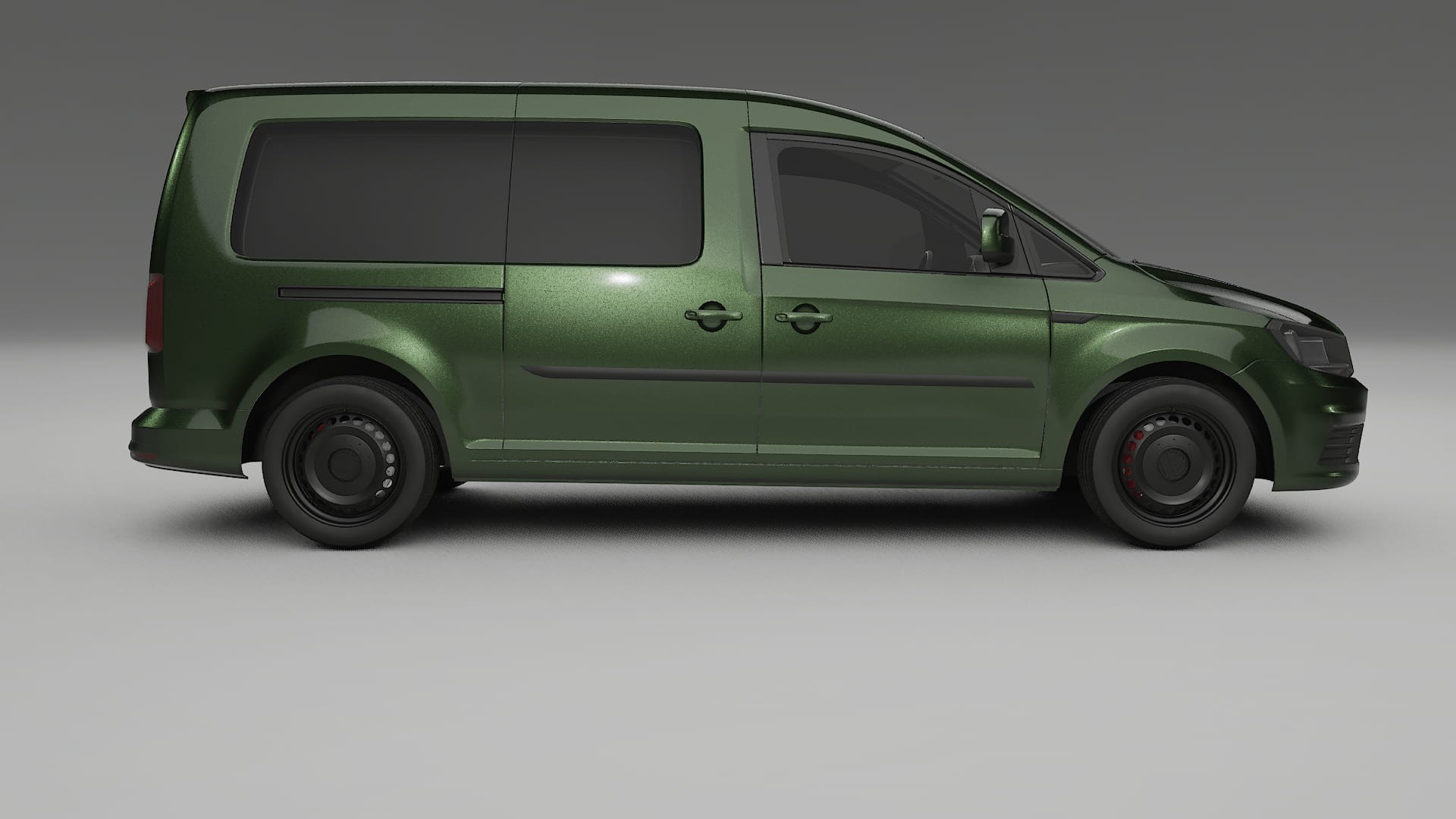 VW Caddy Maxi SB TPU Lackskyddsfilm | LAGOON Färgskiftande PPF – Komplett Förskuret Kit