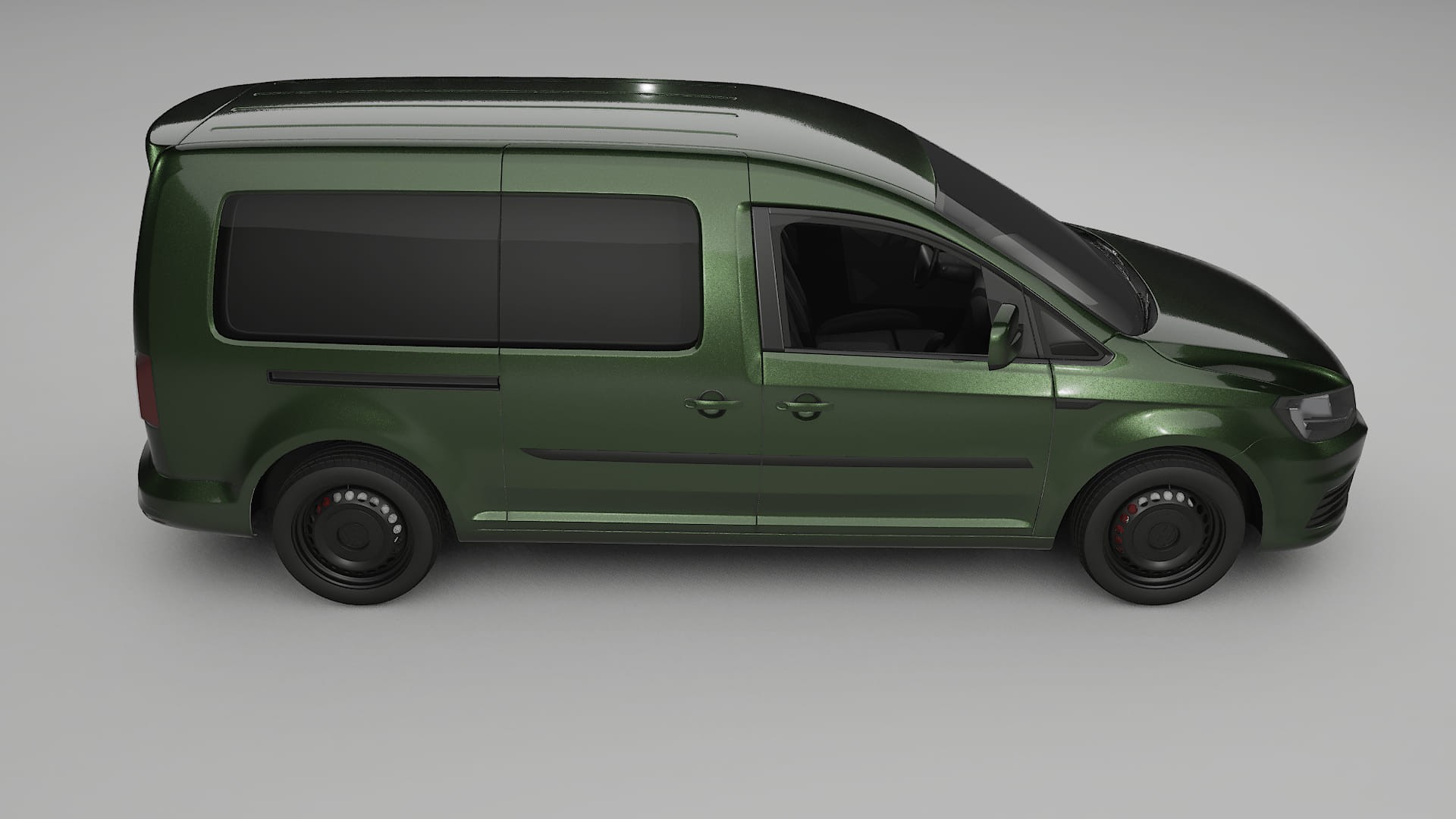 VW Caddy Maxi SB TPU Lackskyddsfilm | LAGOON Färgskiftande PPF – Komplett Förskuret Kit