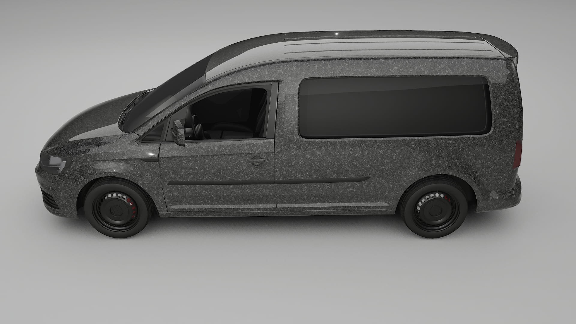 VW Caddy Maxi SB TPU Lackskyddsfilm | FORGED S Färgskiftande PPF – Komplett Förskuret Kit