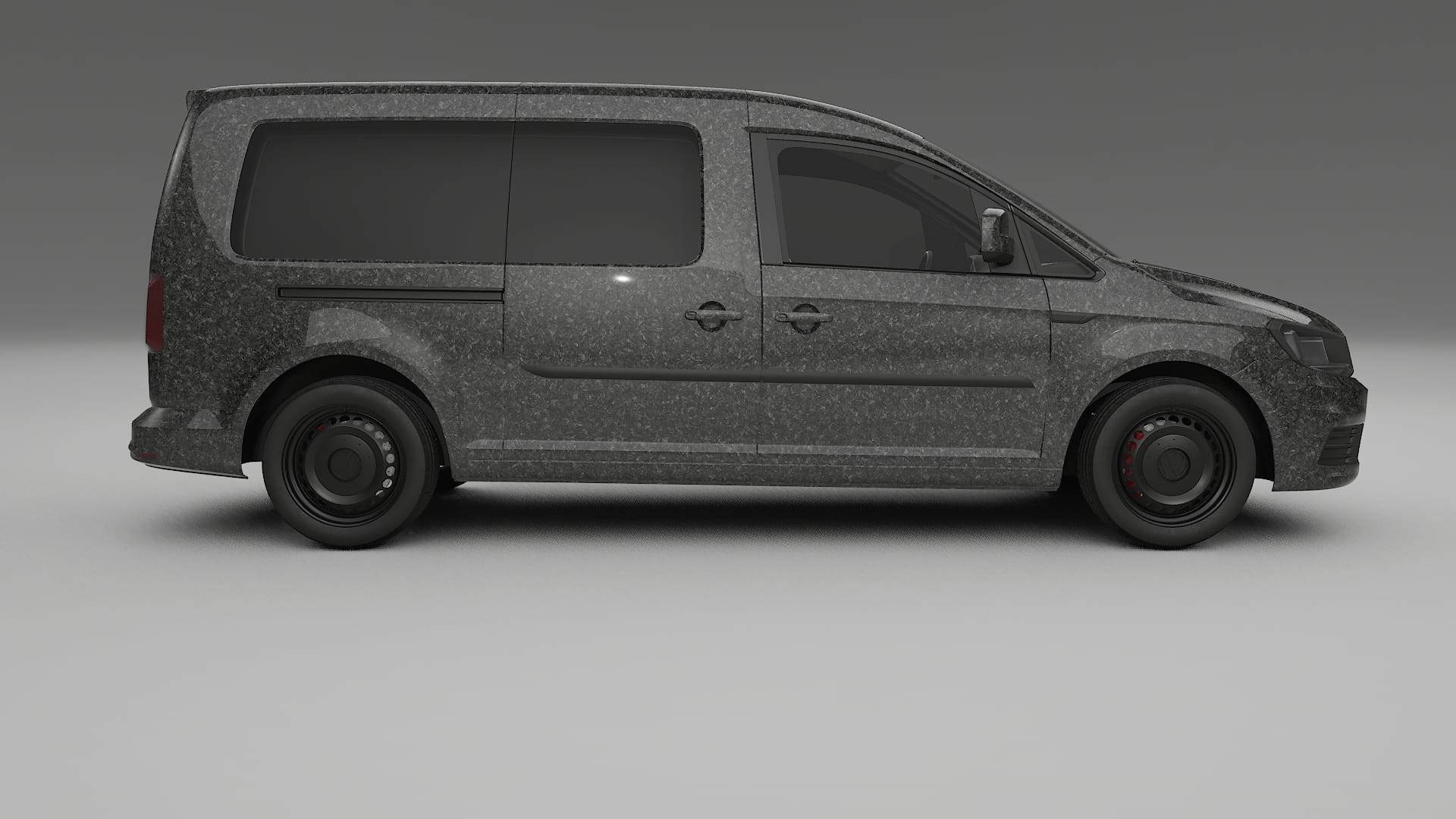 VW Caddy Maxi SB TPU Lackskyddsfilm | FORGED S Färgskiftande PPF – Komplett Förskuret Kit