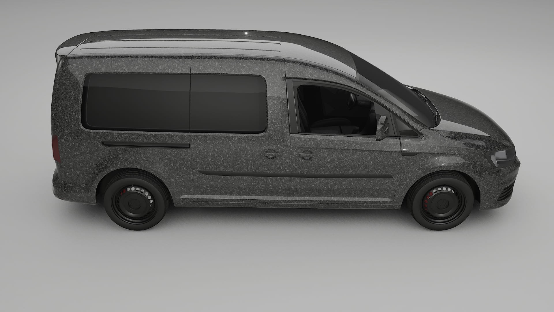 VW Caddy Maxi SB TPU Lackskyddsfilm | FORGED S Färgskiftande PPF – Komplett Förskuret Kit