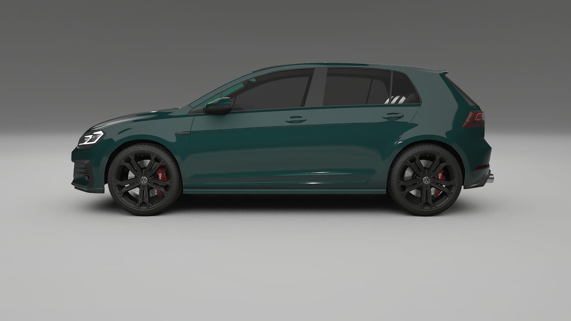 VW Golf Mk7 TPU Lackskyddsfilm | INFERNO Färgskiftande PPF – Komplett Förskuret Kit