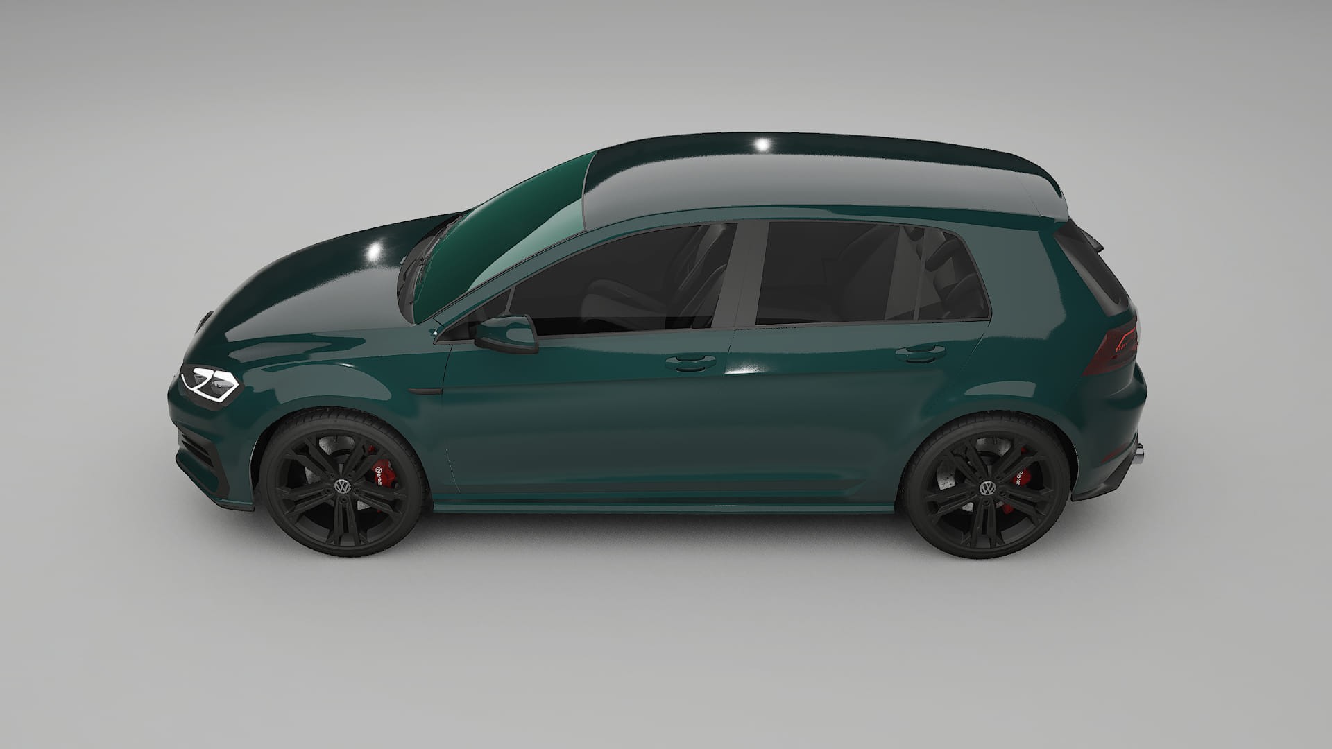 VW Golf Mk7 TPU Lackskyddsfilm | INFERNO Färgskiftande PPF – Komplett Förskuret Kit