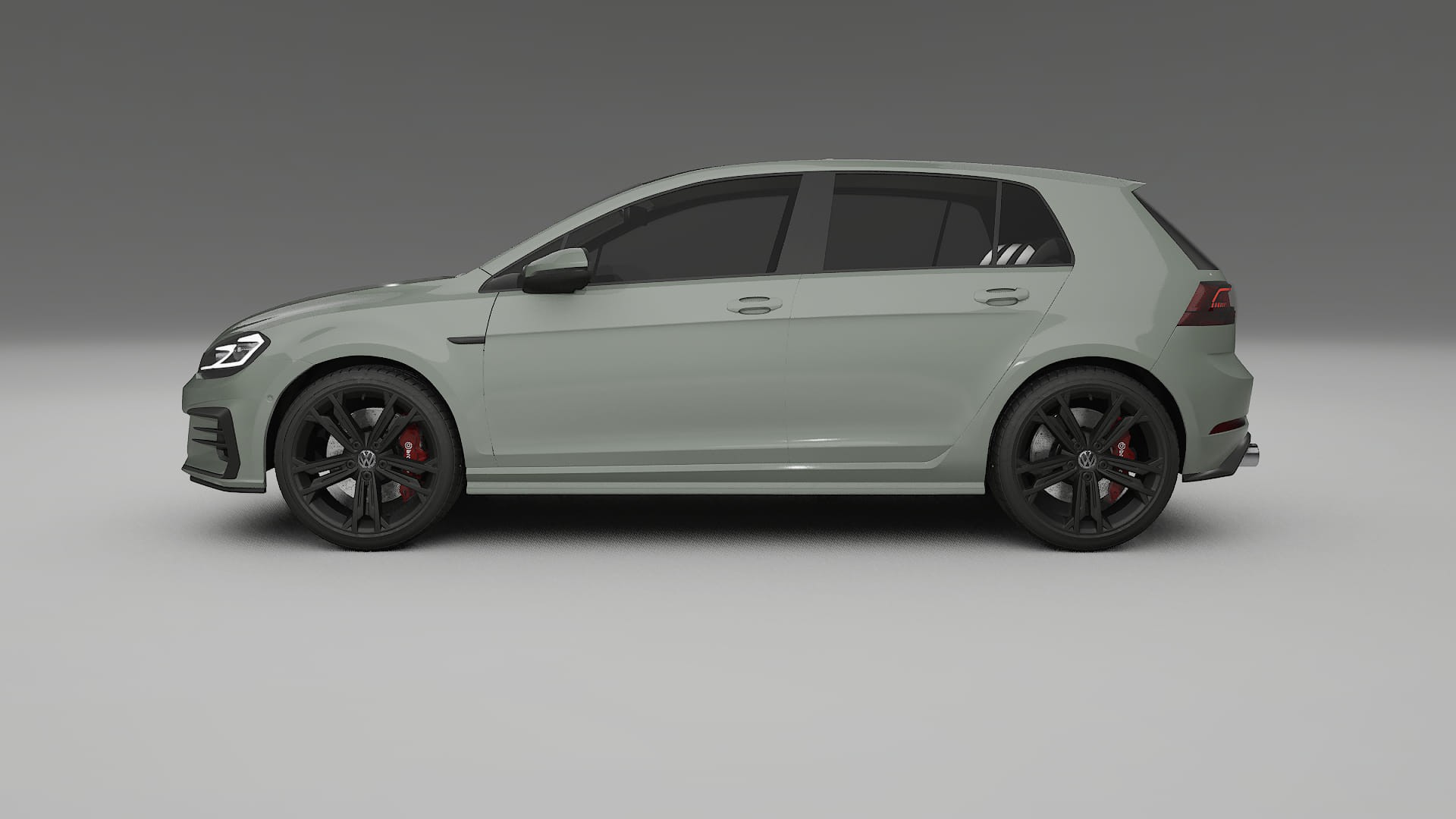 VW Golf Mk7 TPU Lackskyddsfilm | SLATE Färgskiftande PPF – Komplett Förskuret Kit