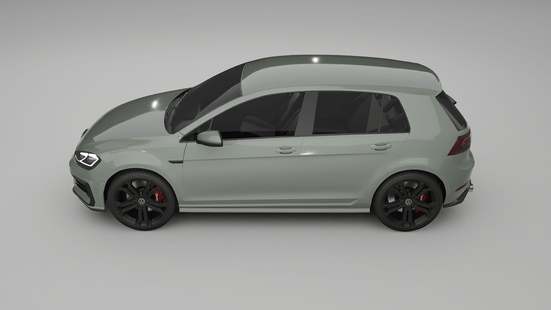 VW Golf Mk7 TPU Lackskyddsfilm | SLATE Färgskiftande PPF – Komplett Förskuret Kit