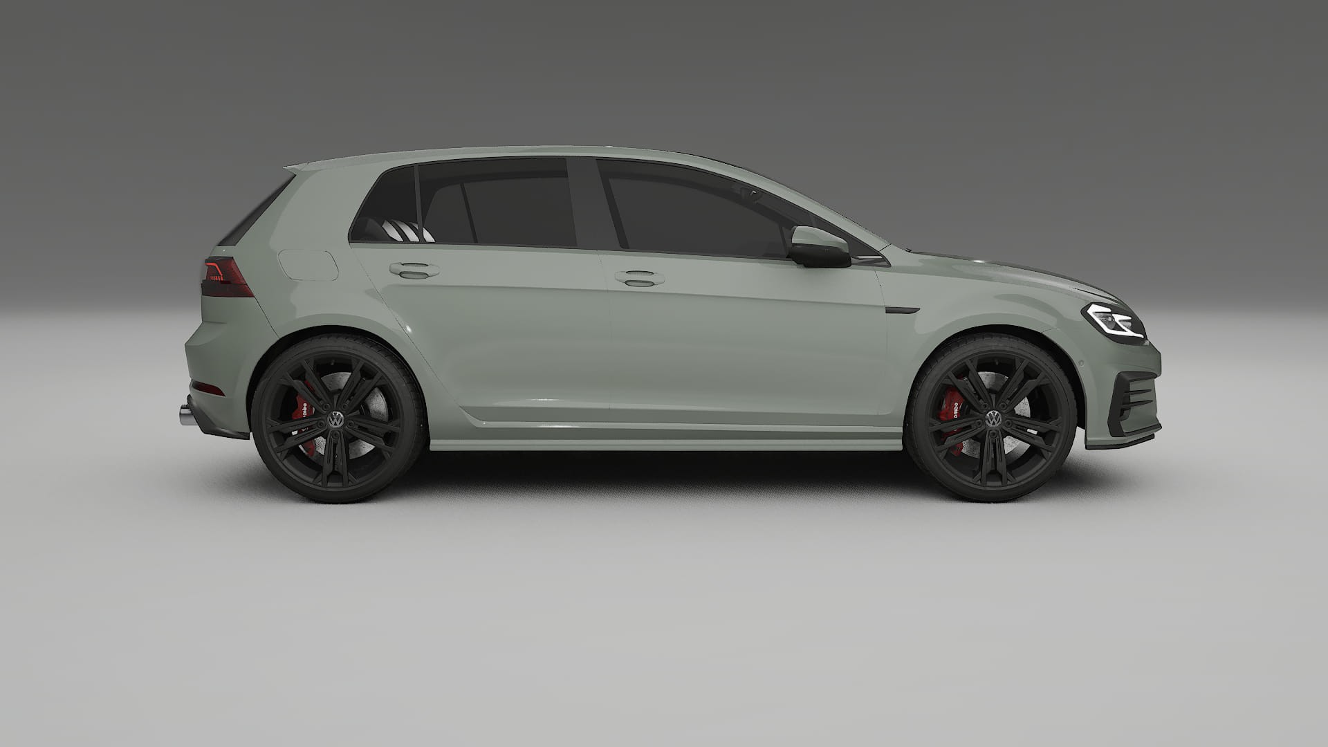 VW Golf Mk7 TPU Lackskyddsfilm | SLATE Färgskiftande PPF – Komplett Förskuret Kit