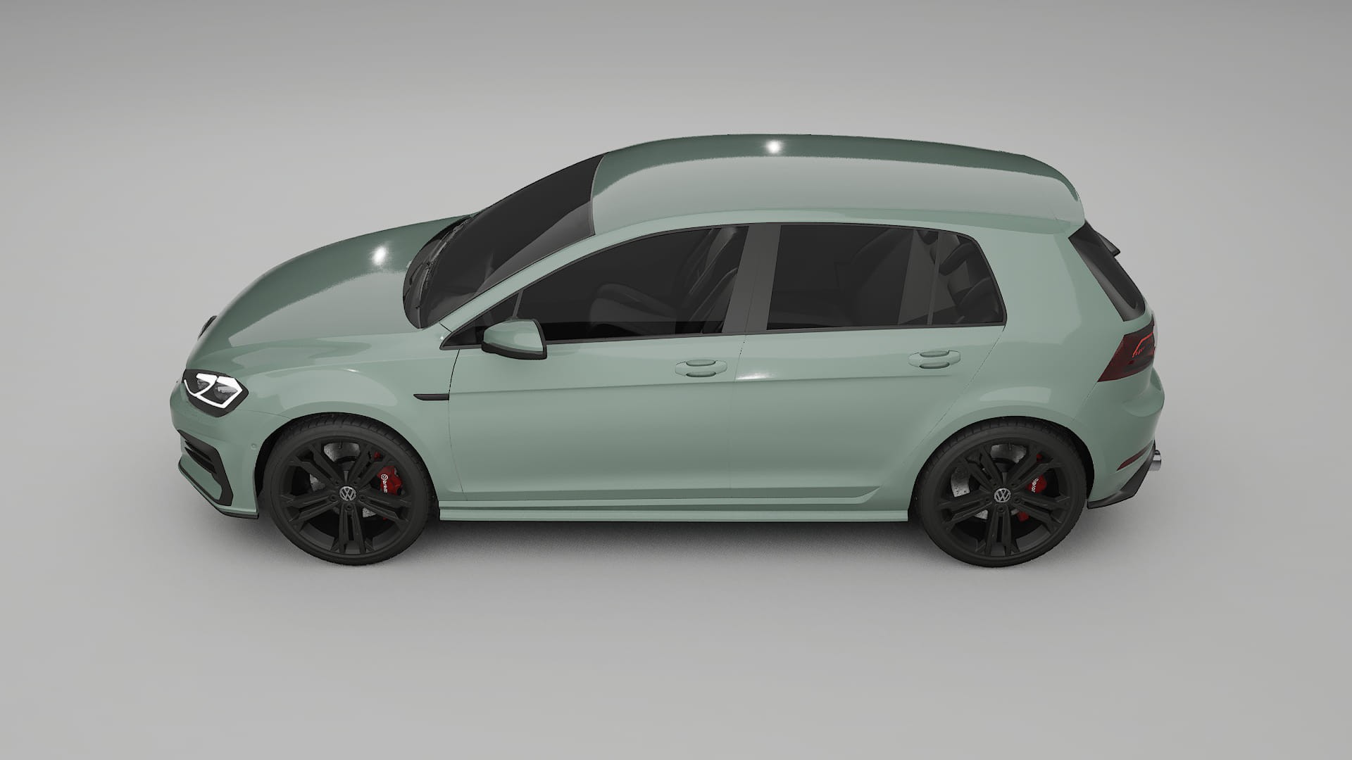VW Golf Mk7 TPU Lackskyddsfilm | CINDER Färgskiftande PPF – Komplett Förskuret Kit