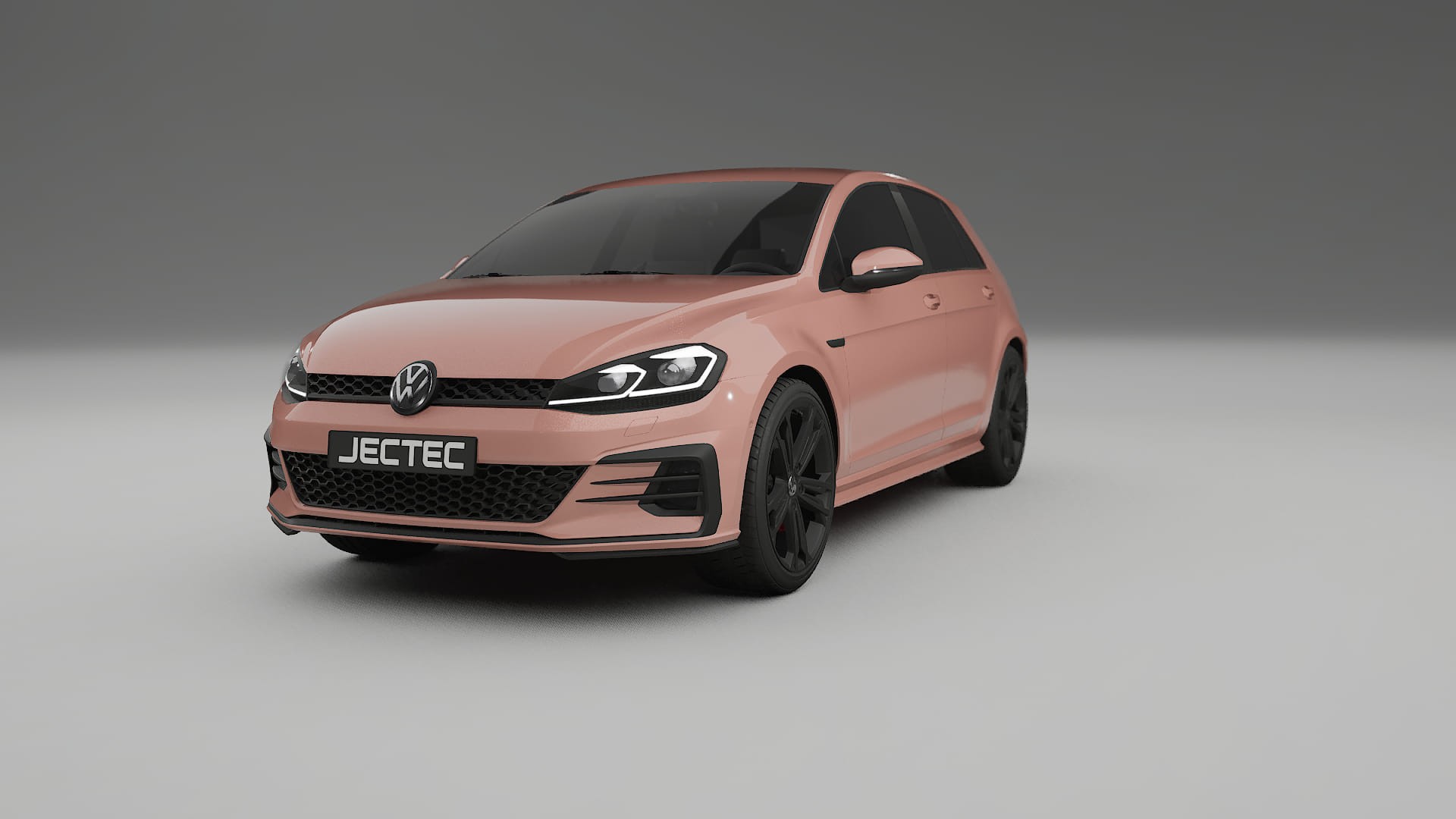 VW Golf Mk7 TPU Lackskyddsfilm | BLUSH Färgskiftande PPF – Komplett Förskuret Kit