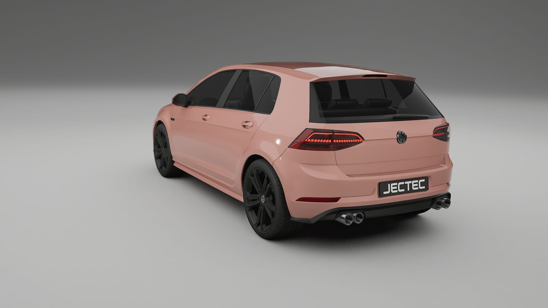 VW Golf Mk7 TPU Lackskyddsfilm | BLUSH Färgskiftande PPF – Komplett Förskuret Kit