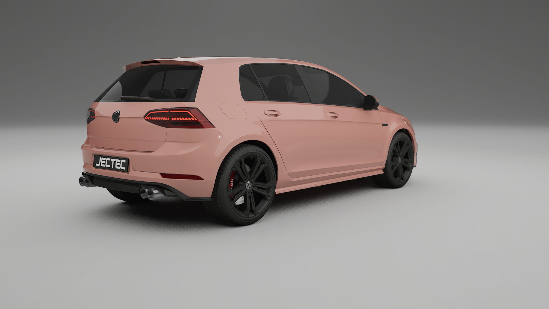 VW Golf Mk7 TPU Lackskyddsfilm | BLUSH Färgskiftande PPF – Komplett Förskuret Kit