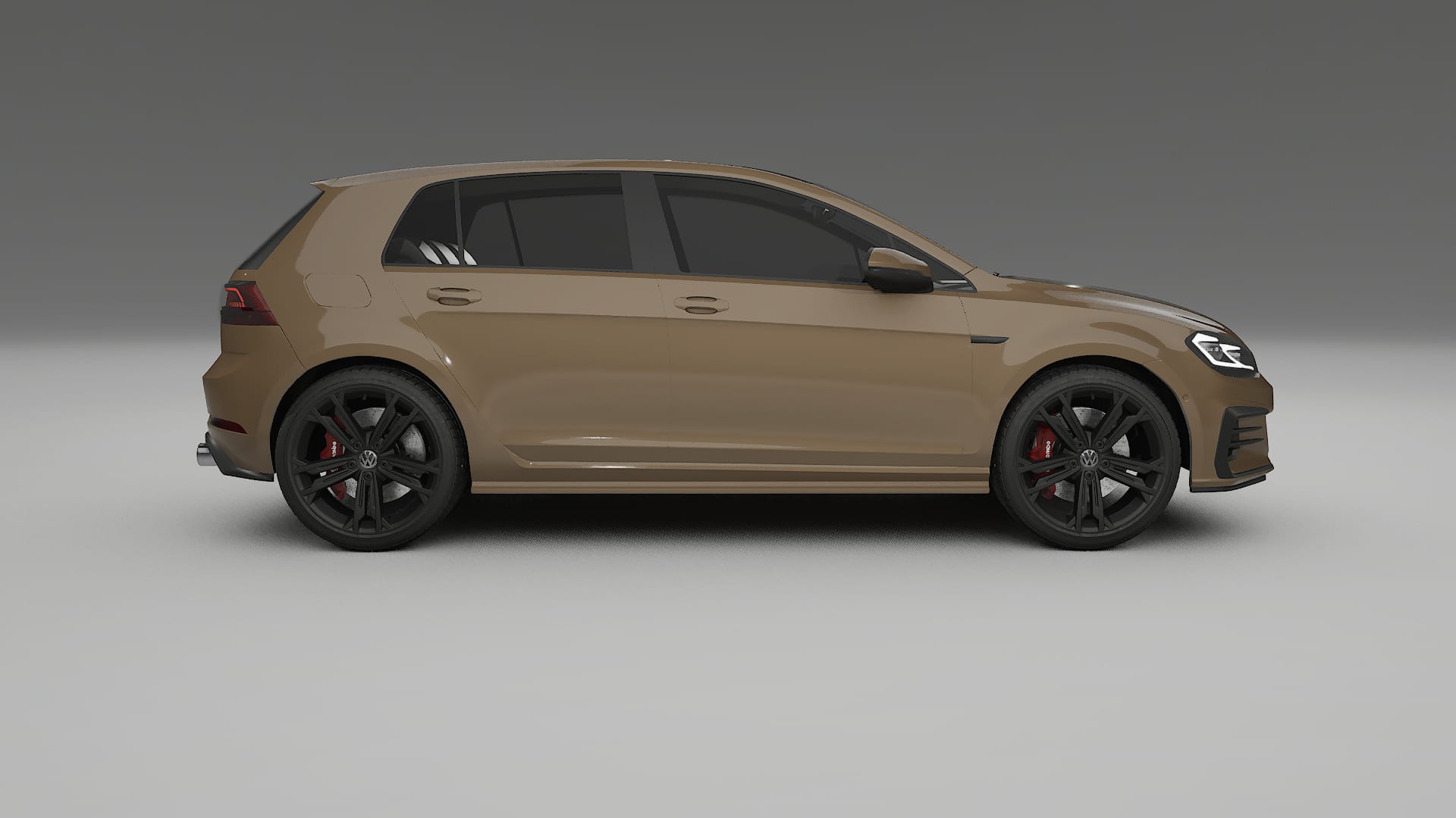 VW Golf Mk7 TPU Lackskyddsfilm | SAHARA Färgskiftande PPF – Komplett Förskuret Kit