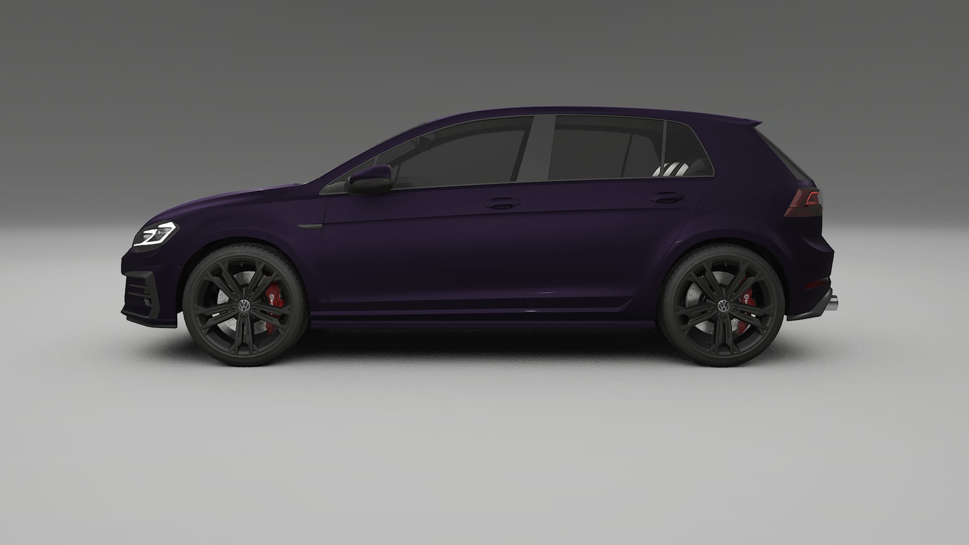 VW Golf Mk7 TPU Lackskyddsfilm | VIOLET Färgskiftande PPF – Komplett Förskuret Kit