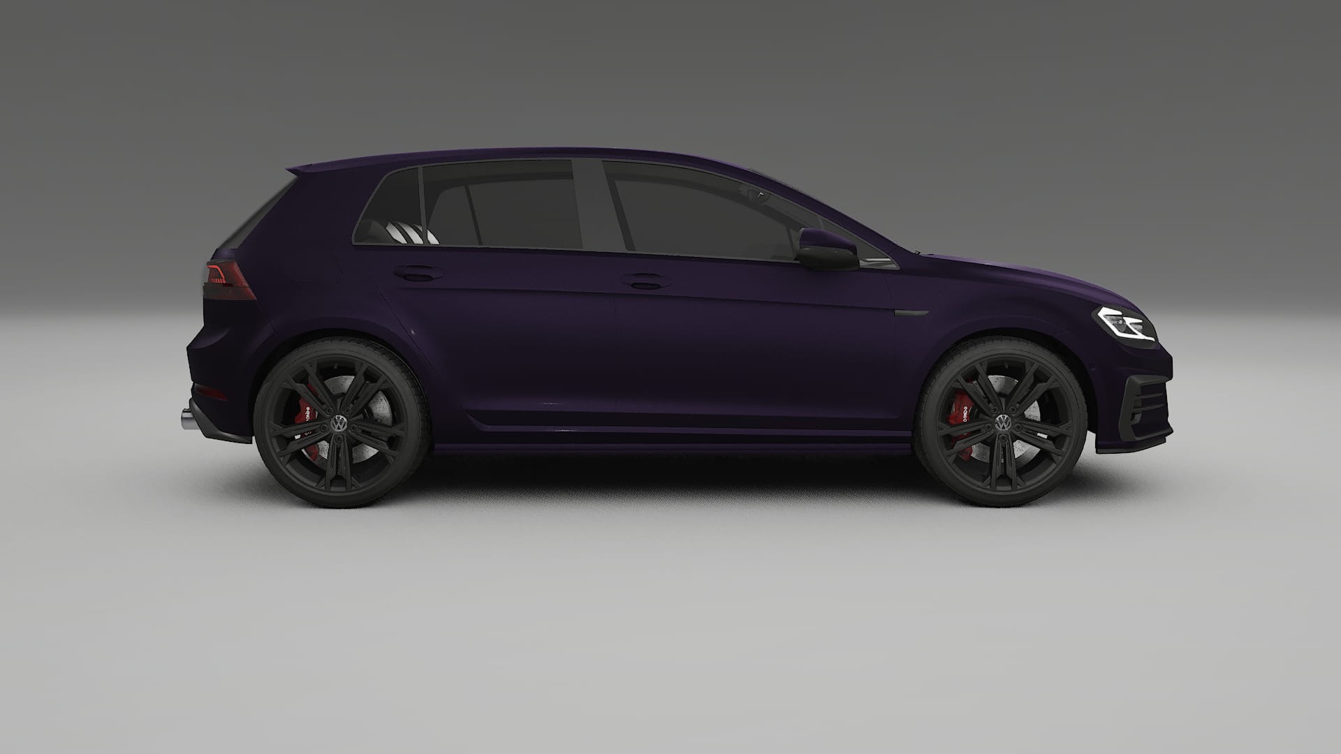 VW Golf Mk7 TPU Lackskyddsfilm | VIOLET Färgskiftande PPF – Komplett Förskuret Kit