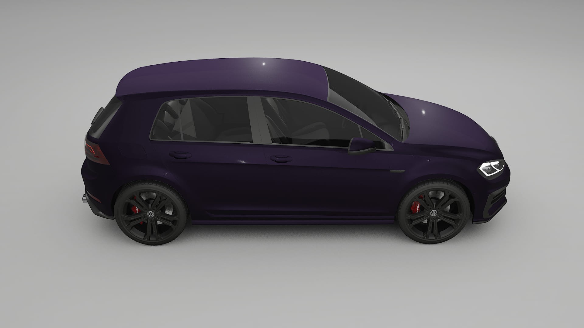 VW Golf Mk7 TPU Lackskyddsfilm | VIOLET Färgskiftande PPF – Komplett Förskuret Kit