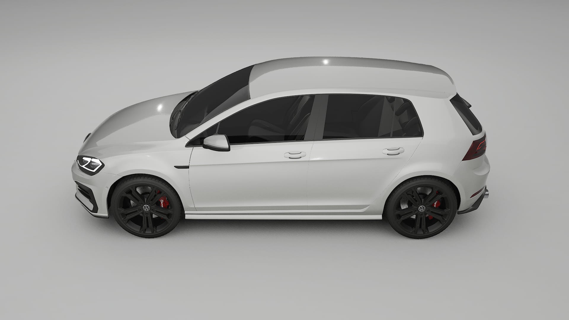 VW Golf Mk7 TPU Lackskyddsfilm | PEARL Färgskiftande PPF – Komplett Förskuret Kit