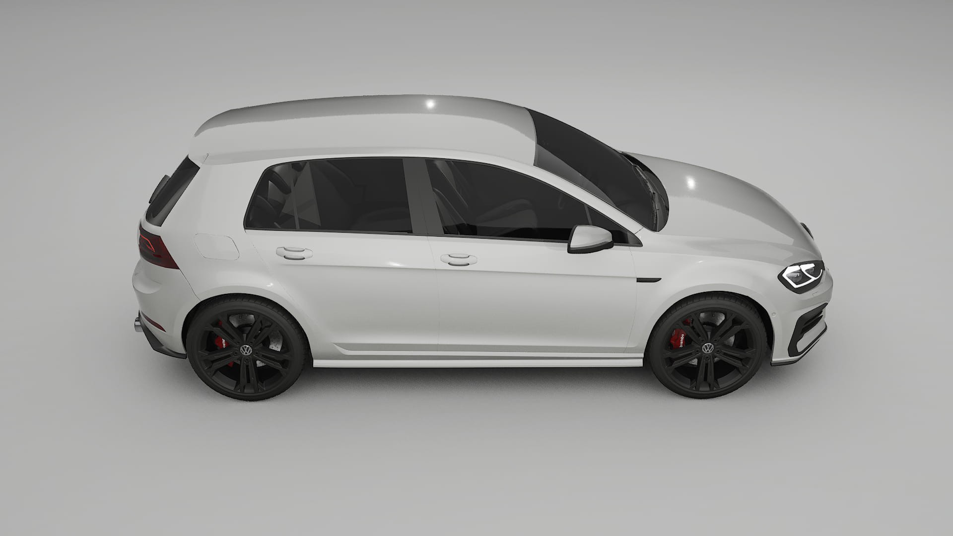 VW Golf Mk7 TPU Lackskyddsfilm | PEARL Färgskiftande PPF – Komplett Förskuret Kit