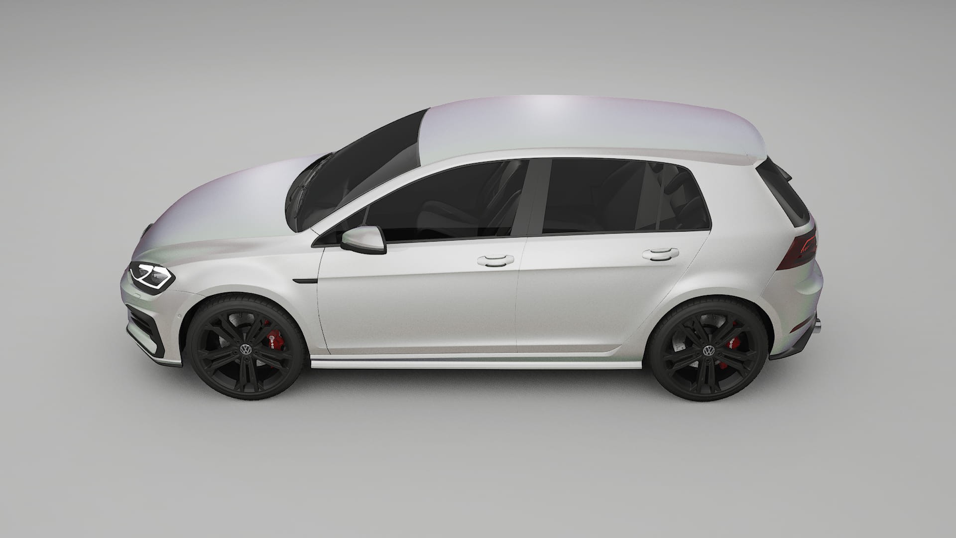 VW Golf Mk7 TPU Lackskyddsfilm | NEBULA Färgskiftande PPF – Komplett Förskuret Kit