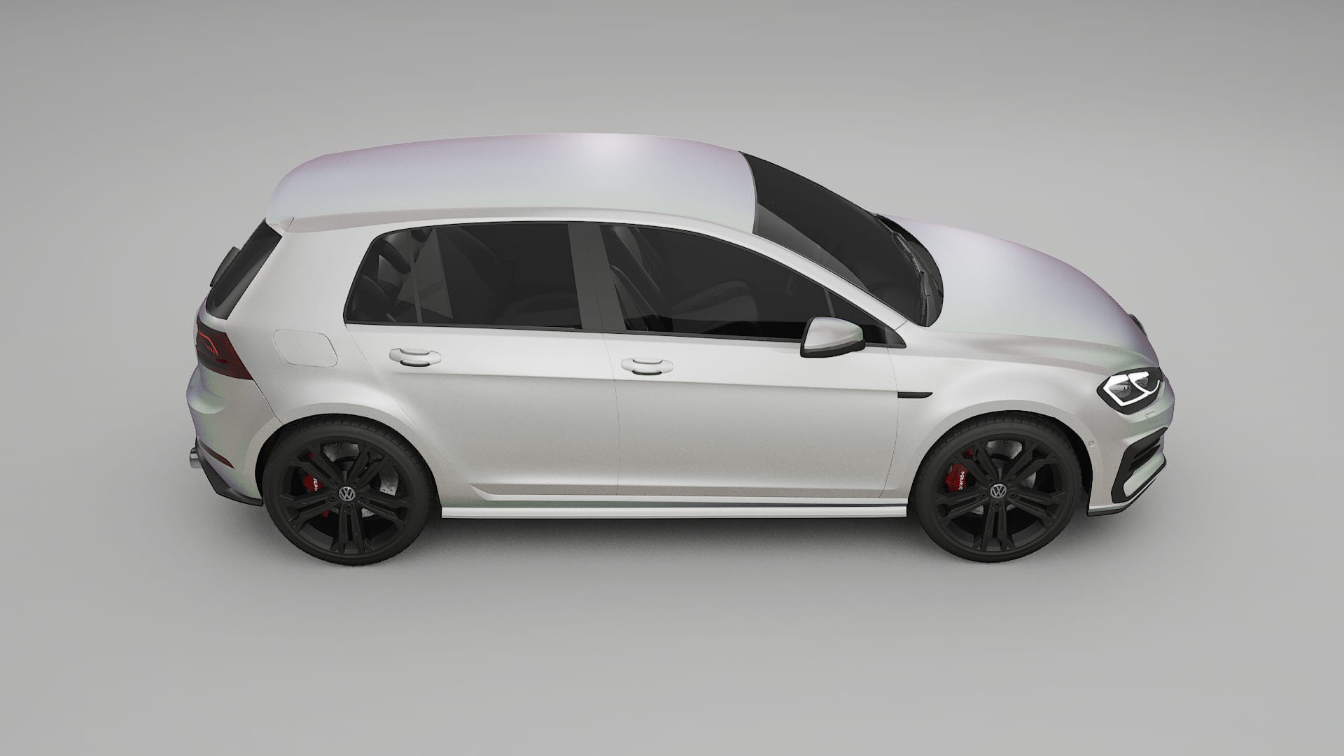 VW Golf Mk7 TPU Lackskyddsfilm | NEBULA Färgskiftande PPF – Komplett Förskuret Kit