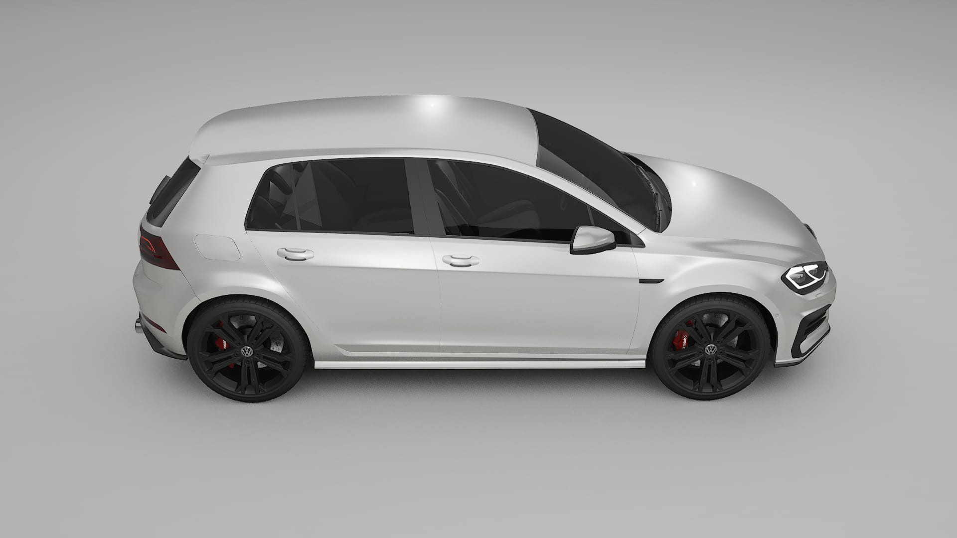 VW Golf Mk7 TPU Lackskyddsfilm | OPAL Färgskiftande PPF – Komplett Förskuret Kit