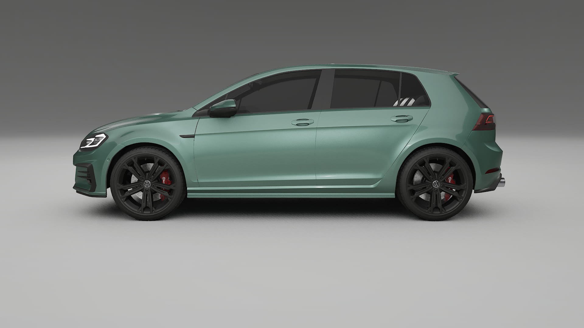 VW Golf Mk7 TPU Lackskyddsfilm | EVERGREEN Färgskiftande PPF – Komplett Förskuret Kit