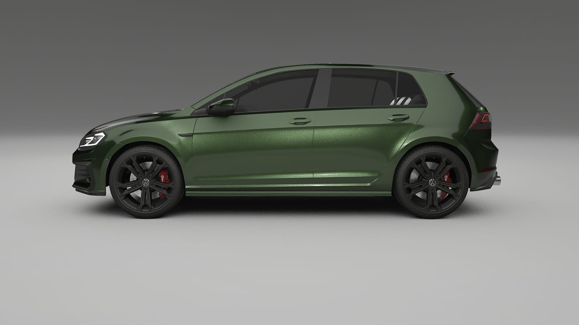 VW Golf Mk7 TPU Lackskyddsfilm | LAGOON Färgskiftande PPF – Komplett Förskuret Kit