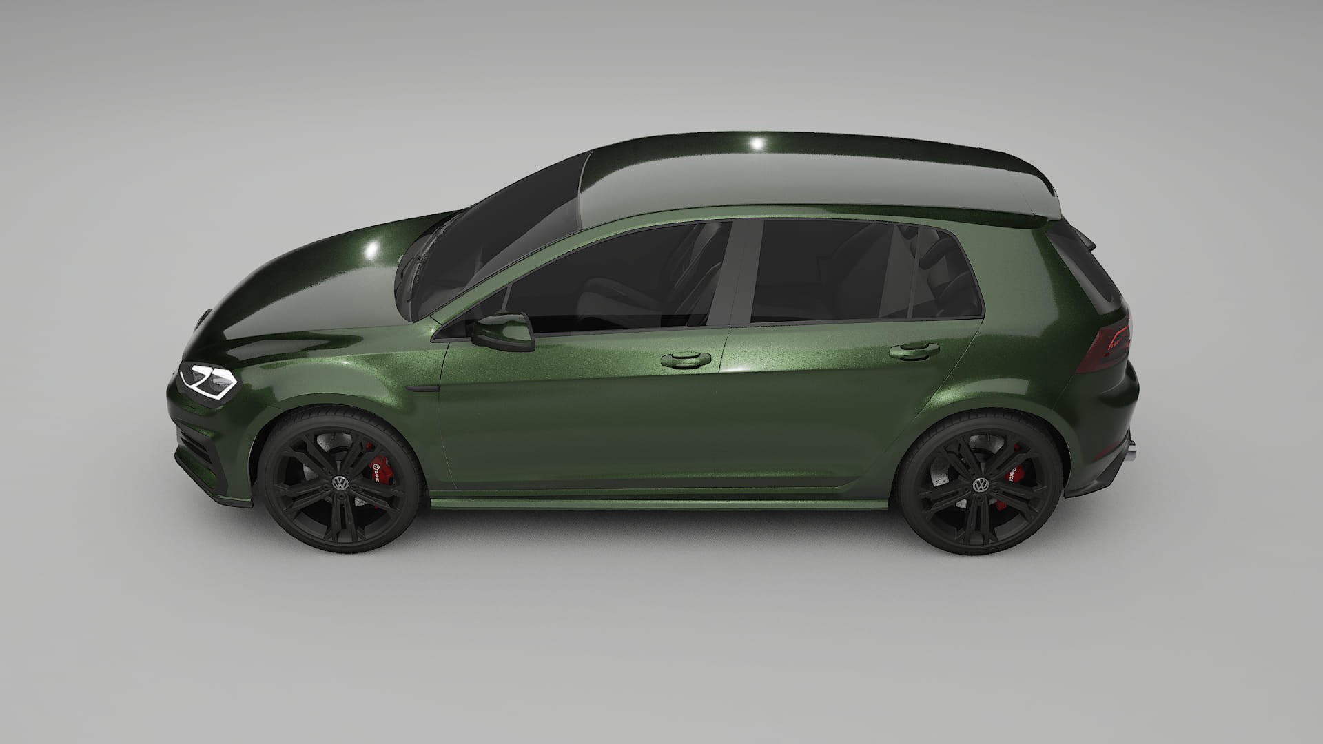 VW Golf Mk7 TPU Lackskyddsfilm | LAGOON Färgskiftande PPF – Komplett Förskuret Kit