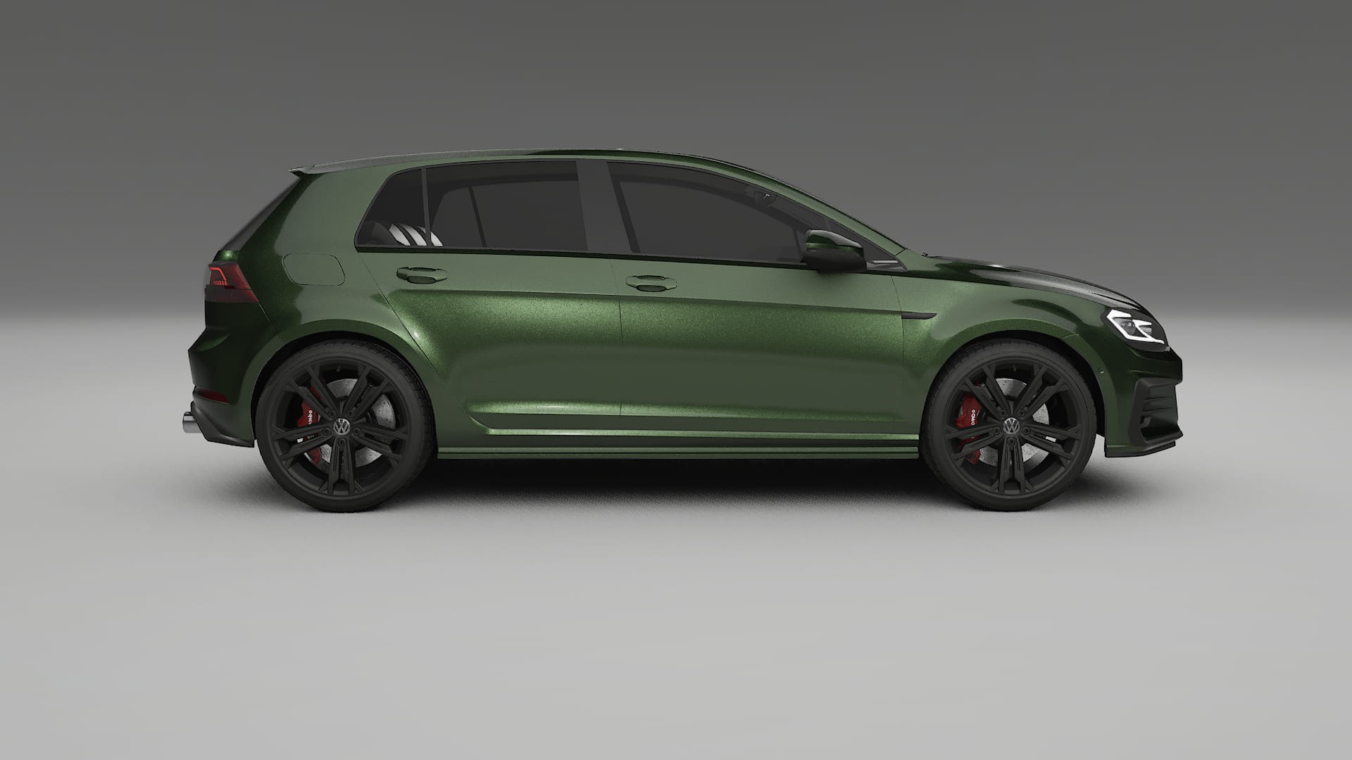 VW Golf Mk7 TPU Lackskyddsfilm | LAGOON Färgskiftande PPF – Komplett Förskuret Kit