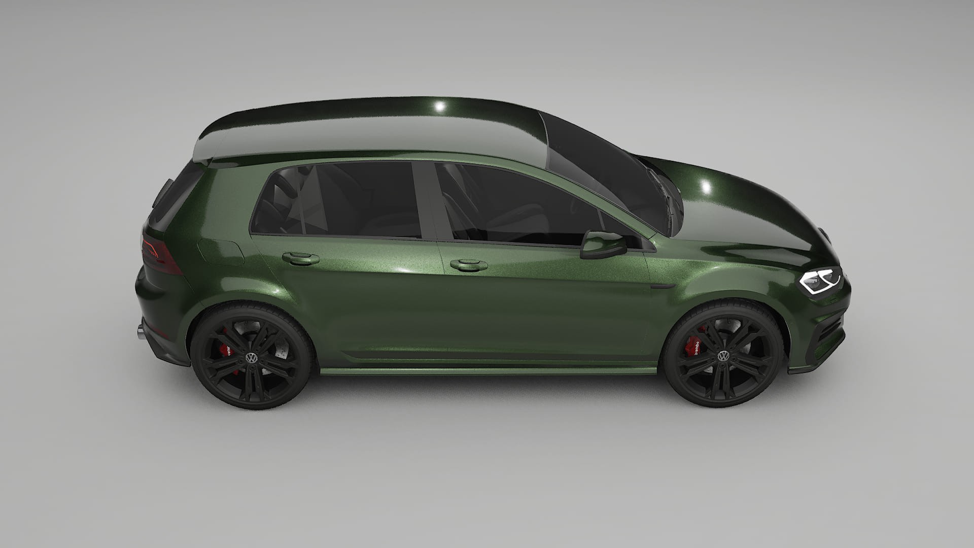 VW Golf Mk7 TPU Lackskyddsfilm | LAGOON Färgskiftande PPF – Komplett Förskuret Kit