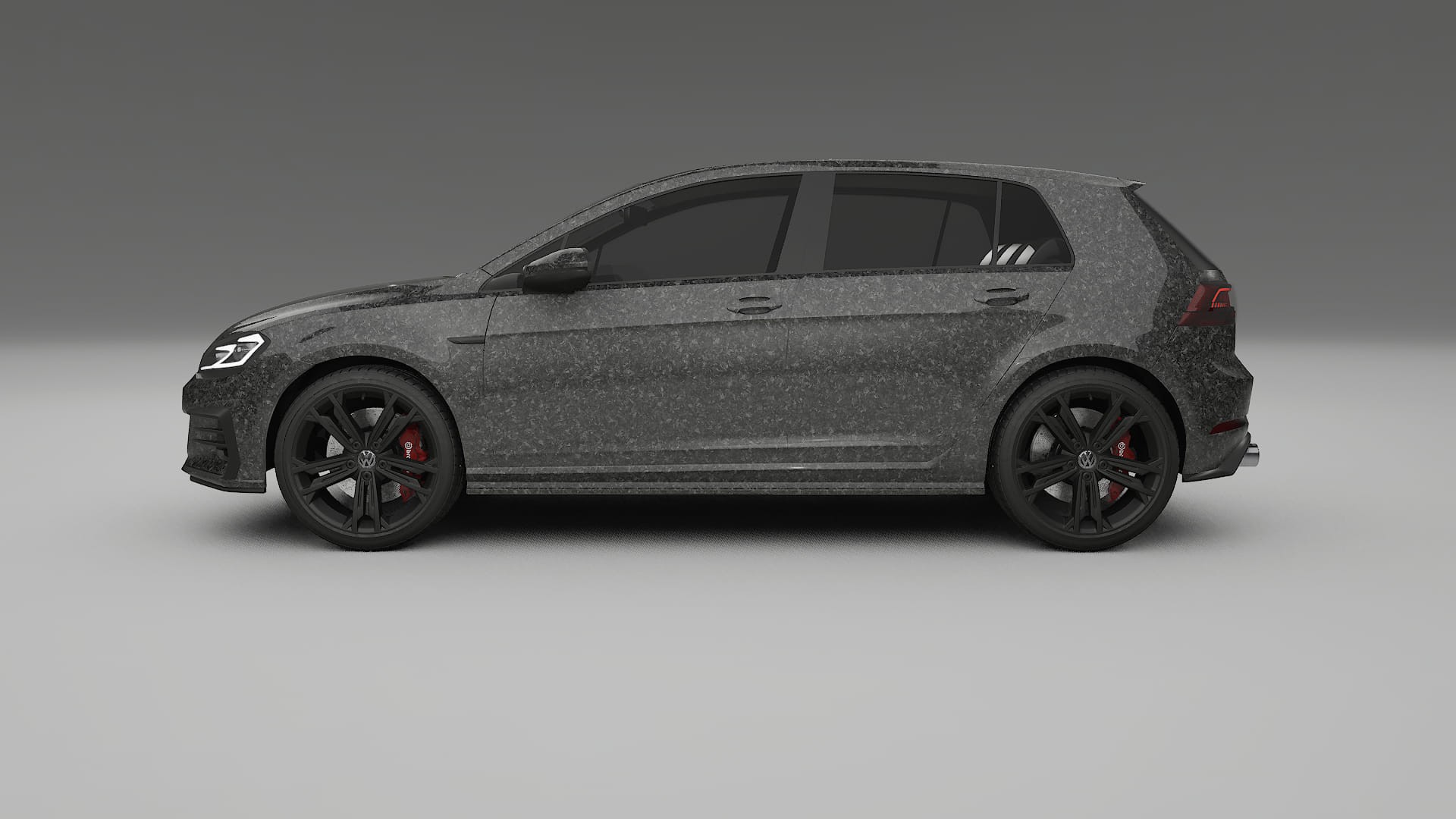 VW Golf Mk7 TPU Lackskyddsfilm | FORGED S Färgskiftande PPF – Komplett Förskuret Kit