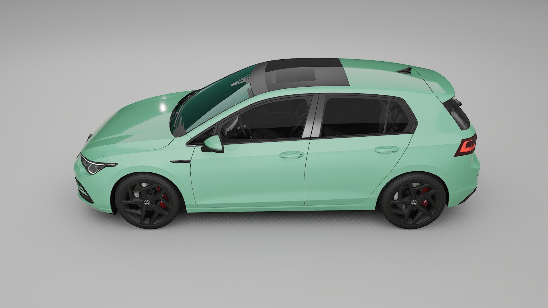 VW Golf Mk8 TPU Lackskyddsfilm | DUSTY Färgskiftande PPF – Komplett Förskuret Kit