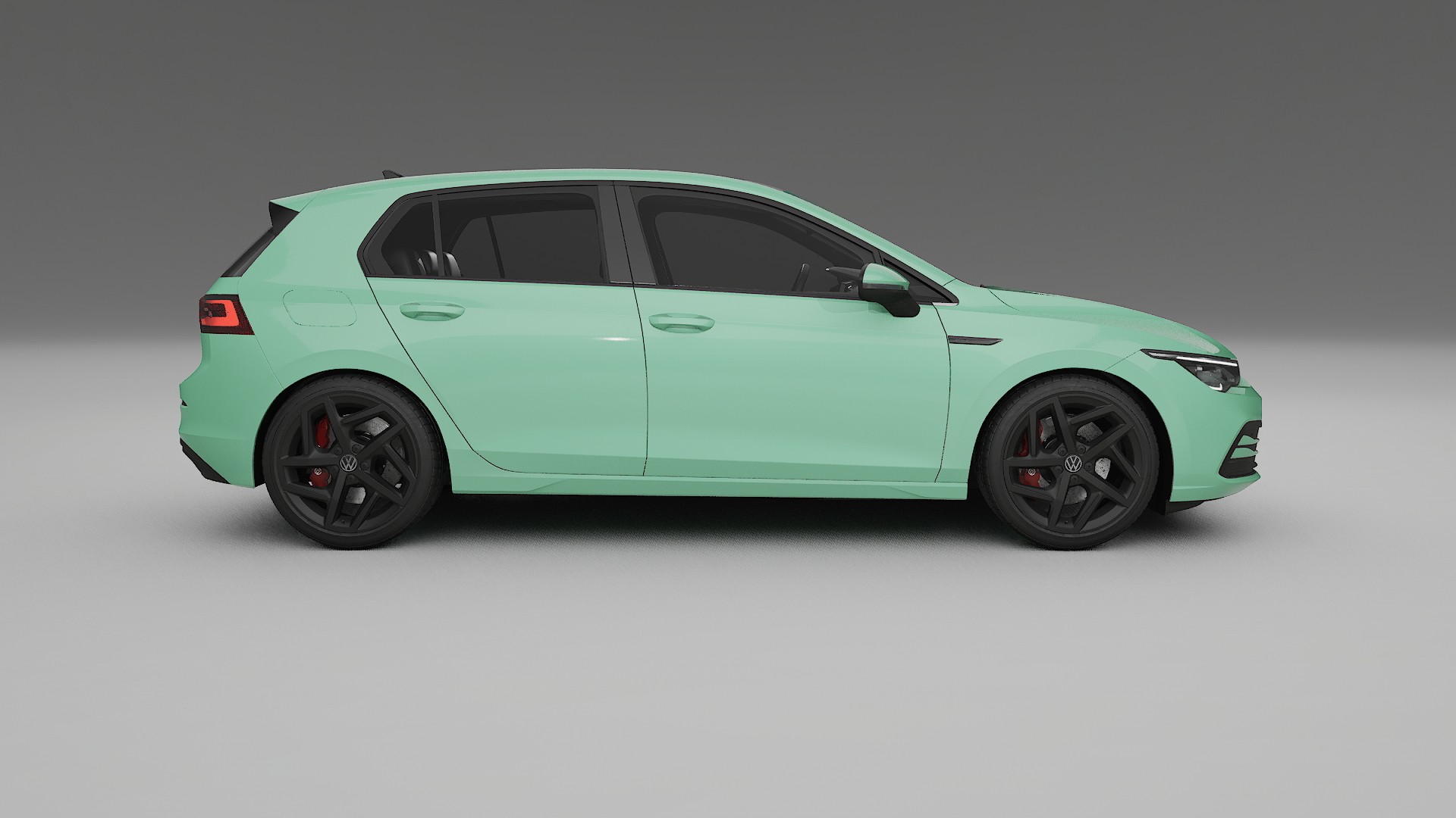 VW Golf Mk8 TPU Lackskyddsfilm | DUSTY Färgskiftande PPF – Komplett Förskuret Kit