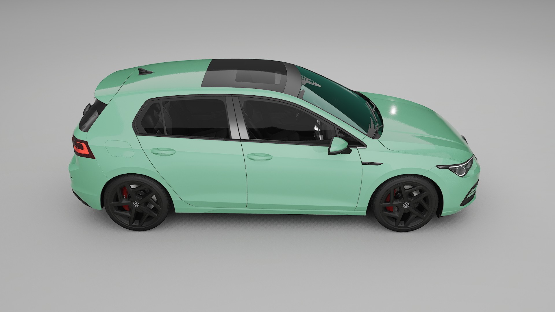 VW Golf Mk8 TPU Lackskyddsfilm | DUSTY Färgskiftande PPF – Komplett Förskuret Kit