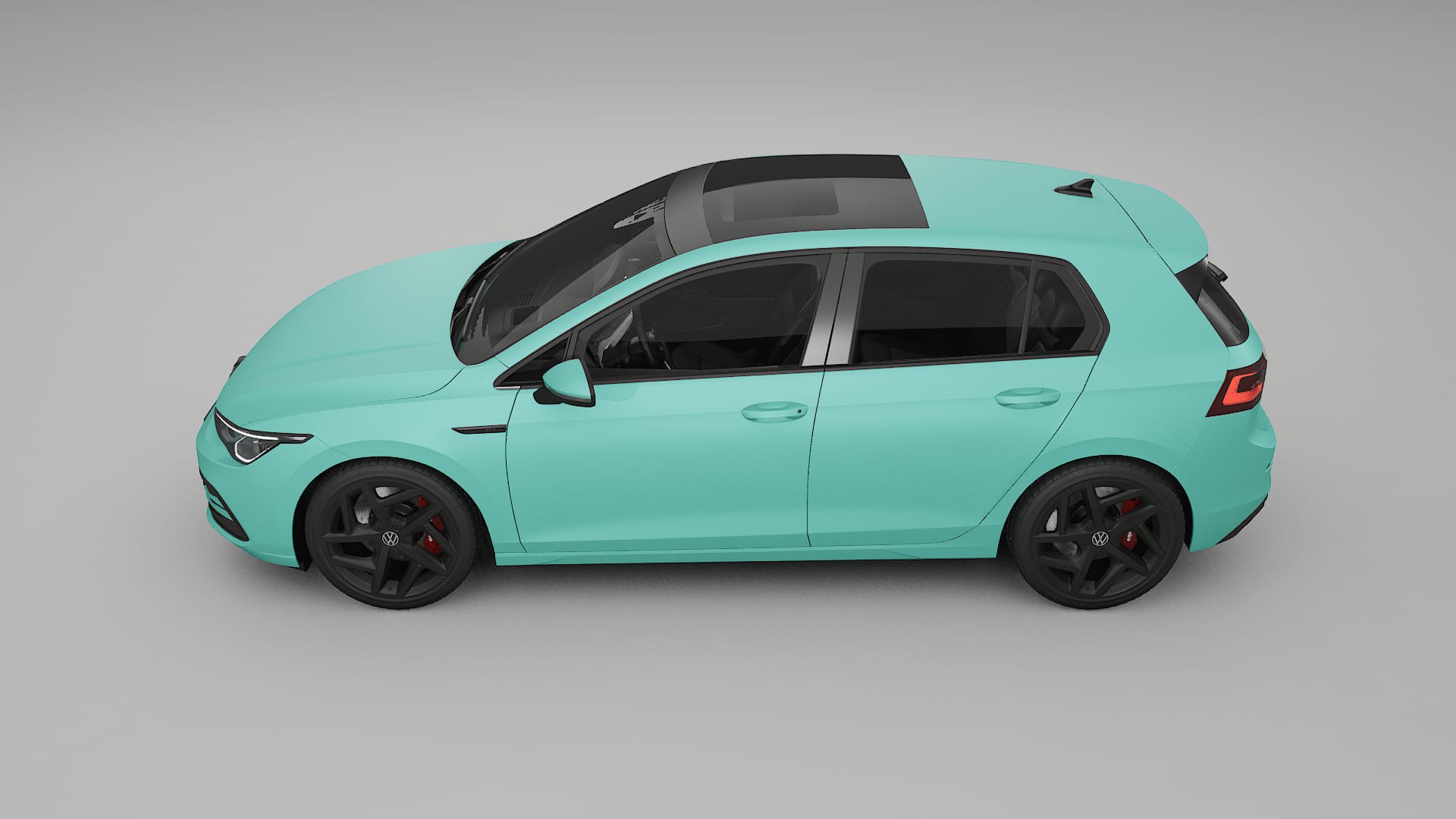 VW Golf Mk8 TPU Lackskyddsfilm | FROST Färgskiftande PPF – Komplett Förskuret Kit