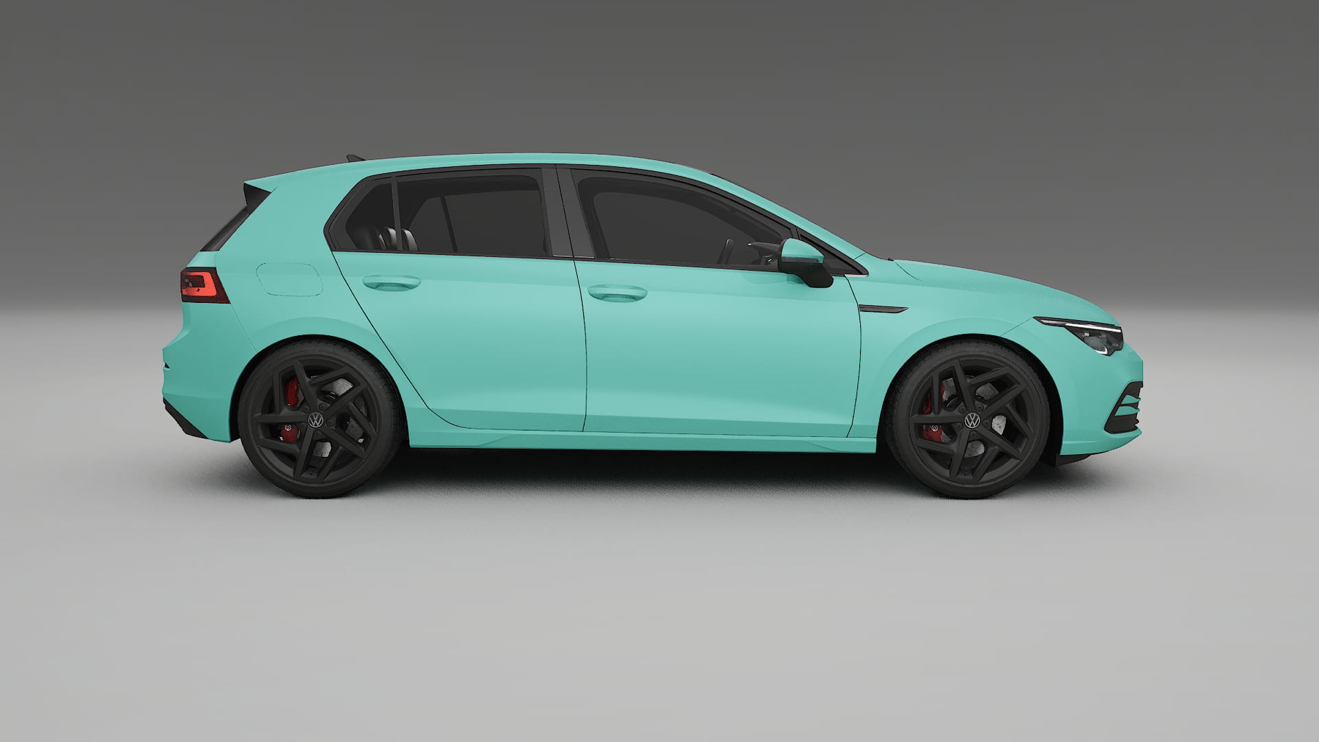 VW Golf Mk8 TPU Lackskyddsfilm | FROST Färgskiftande PPF – Komplett Förskuret Kit