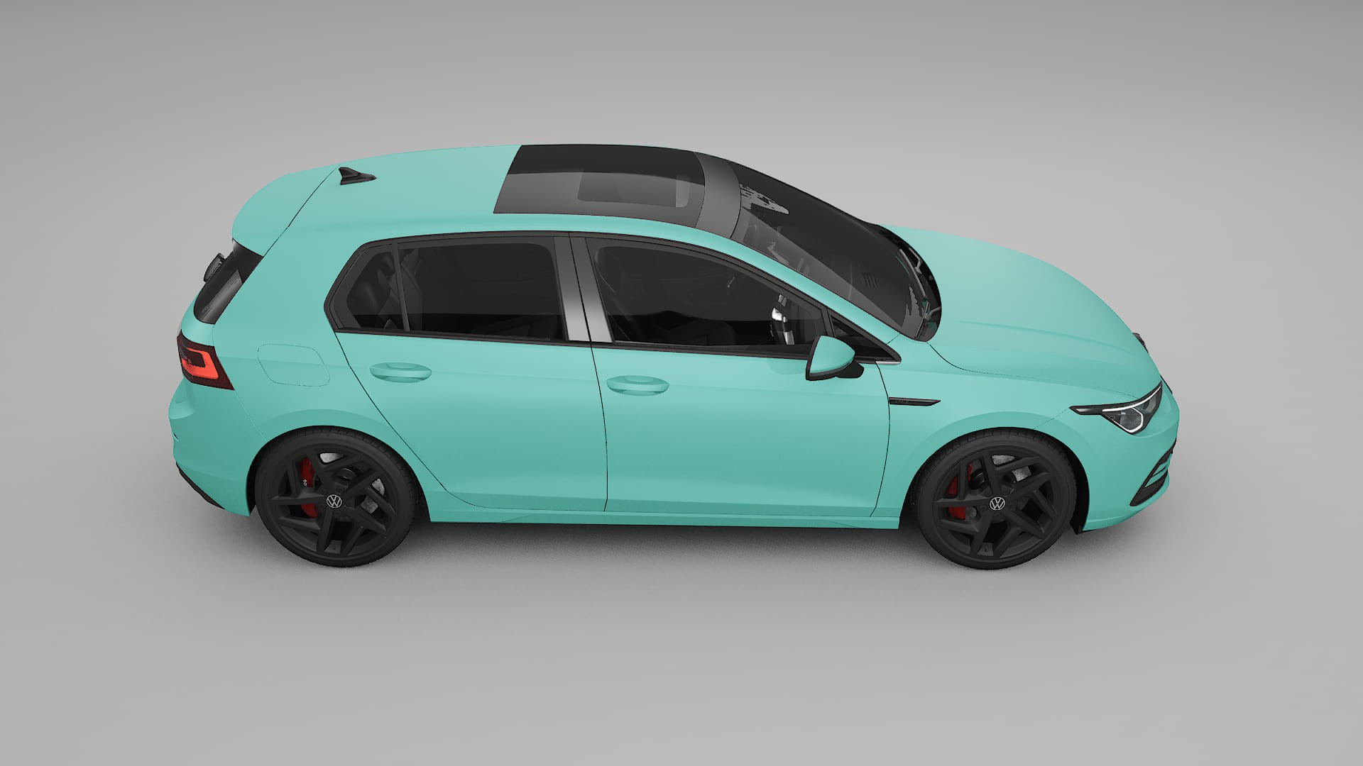 VW Golf Mk8 TPU Lackskyddsfilm | FROST Färgskiftande PPF – Komplett Förskuret Kit