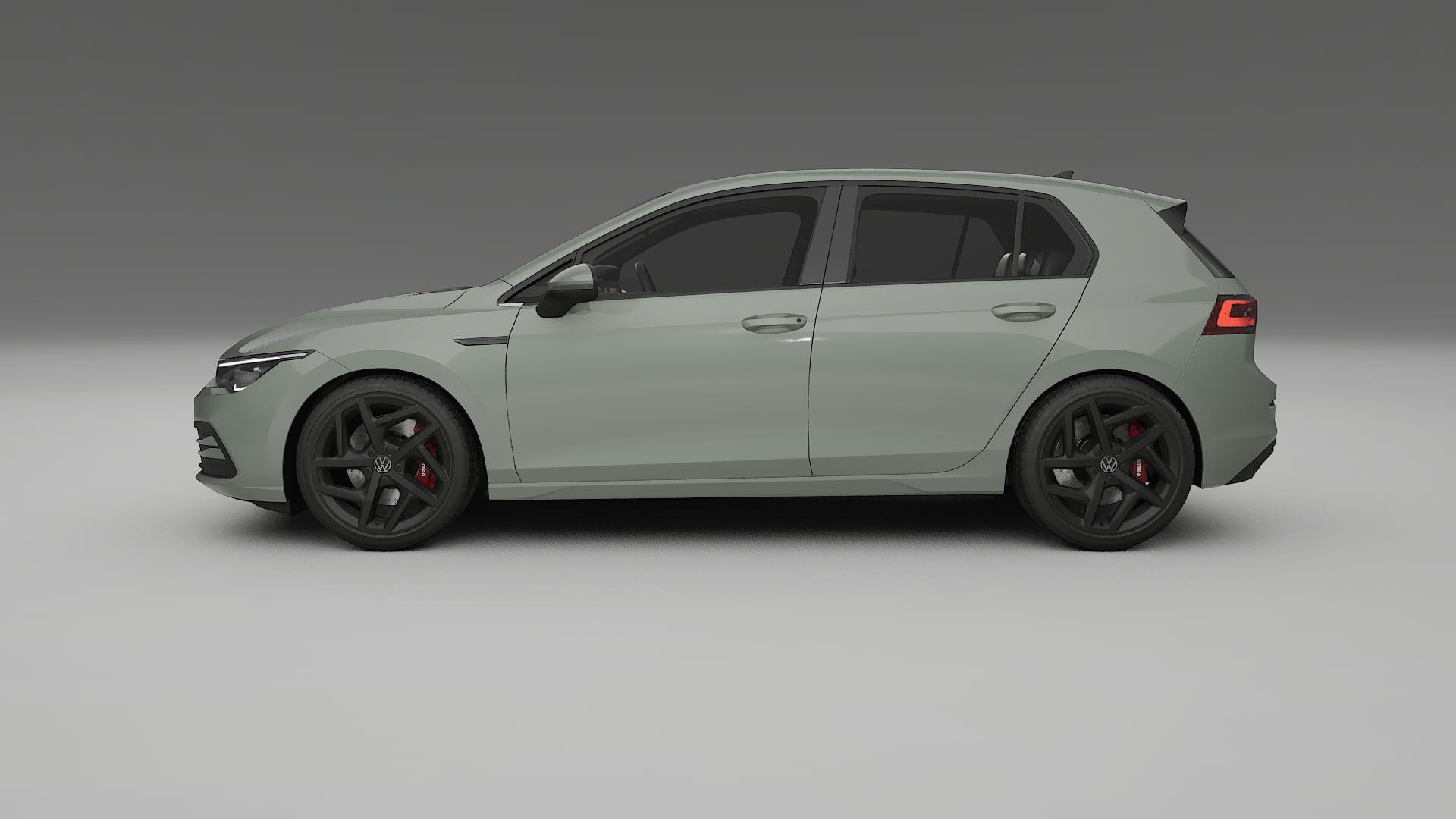 VW Golf Mk8 TPU Lackskyddsfilm | SLATE Färgskiftande PPF – Komplett Förskuret Kit